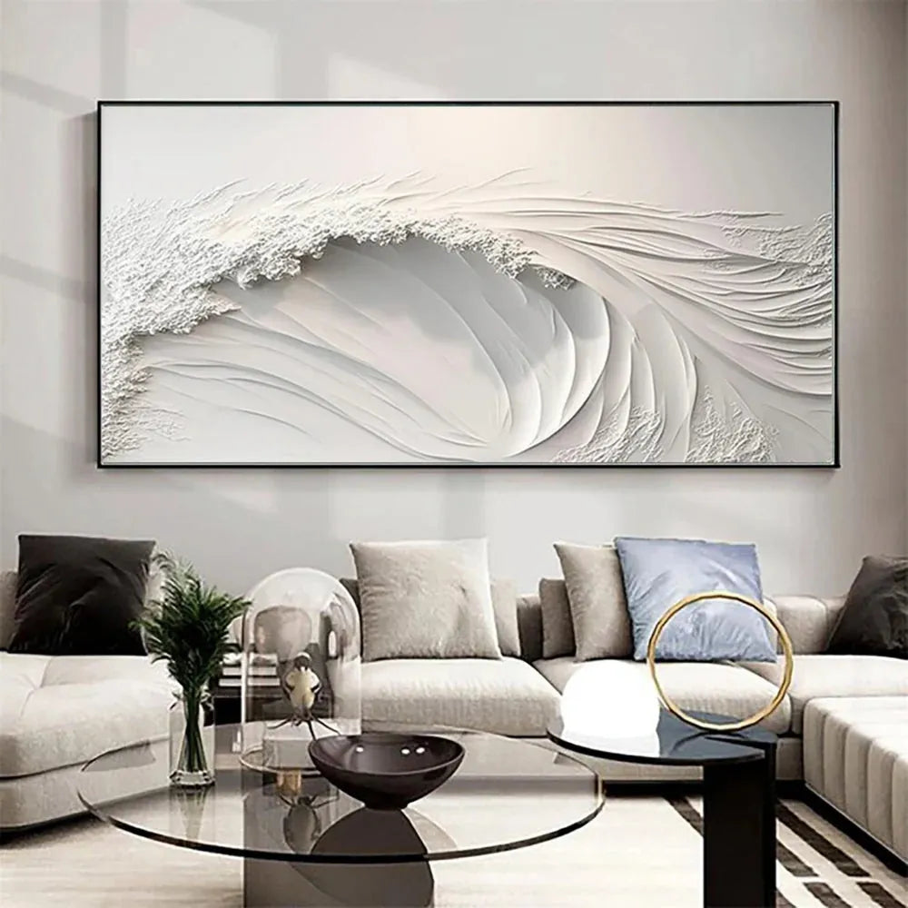 Ocean And Sky Textured Painting Canvas #OS035