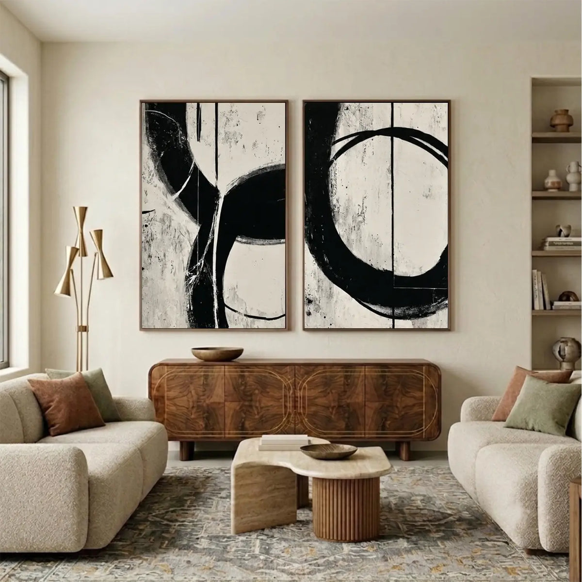 Wabi Sabi Canvas Art Set of 2 #WS019