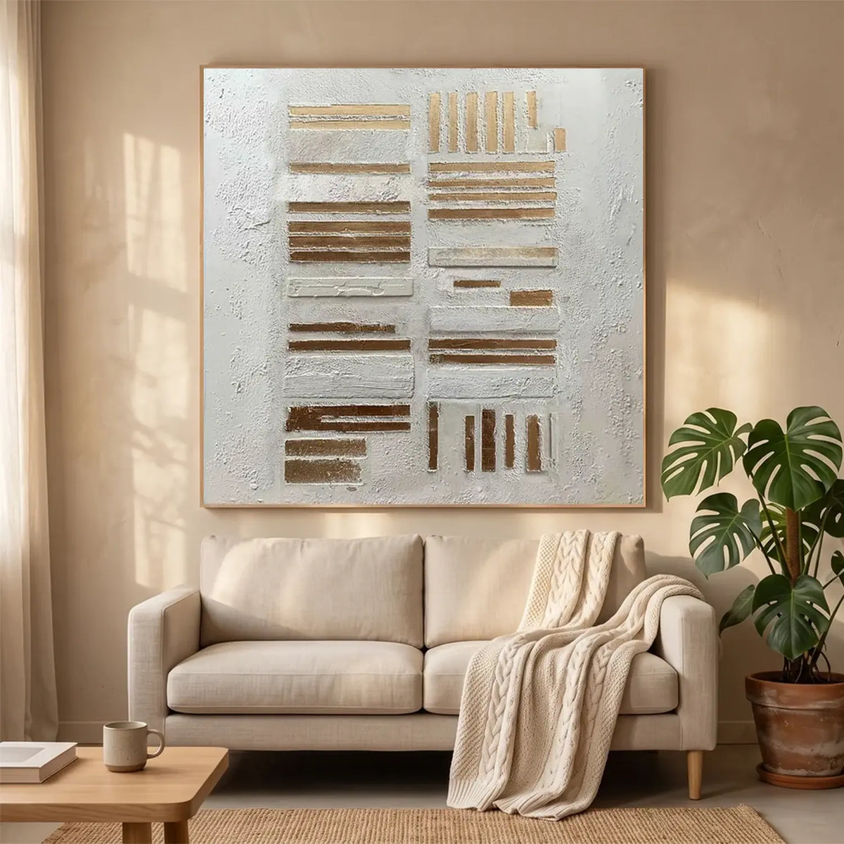 Wabi Sabi Textured Canvas Art #WS050