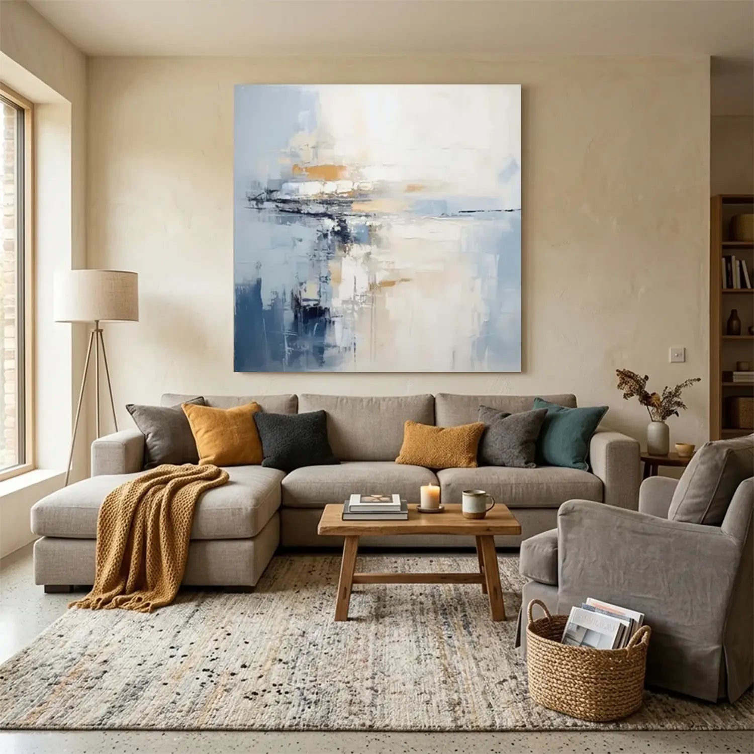 Abstract Painting Canvas #AW007