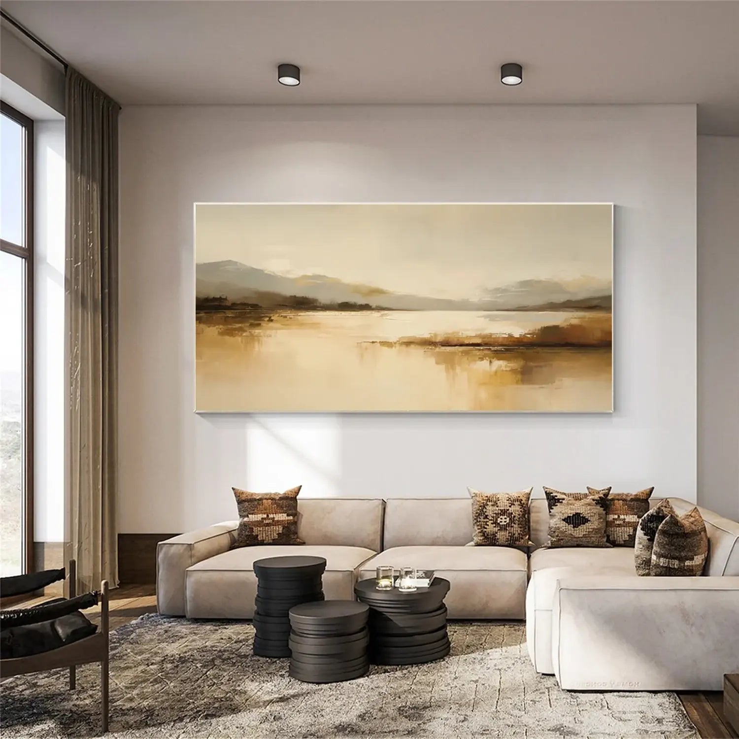 Abstract Mountain Canvas Art #MM020