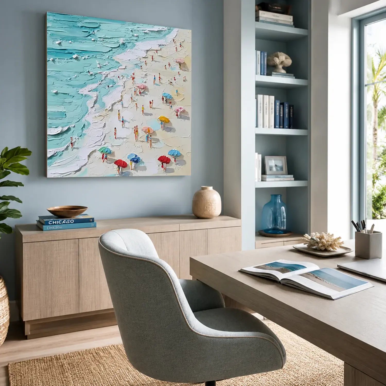 Ocean Abstract Textured Wall Art