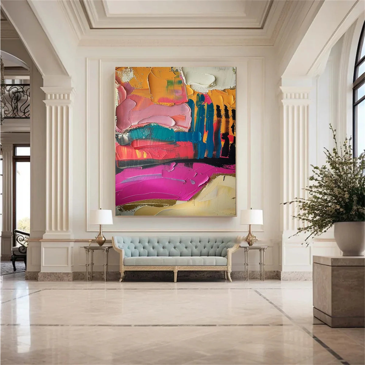 Colorful Textured Wall Art #AW164