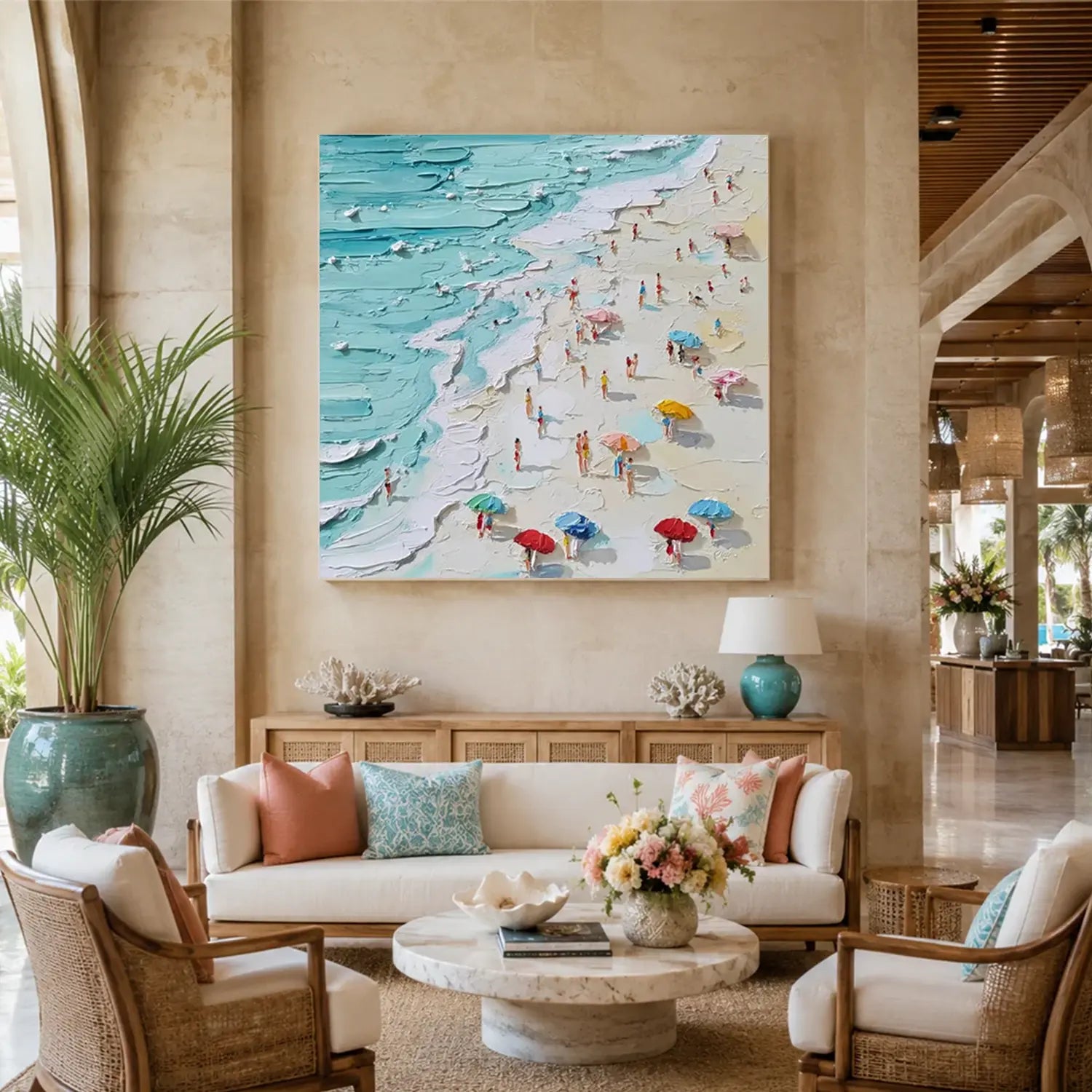 Ocean Abstract Textured Wall Art