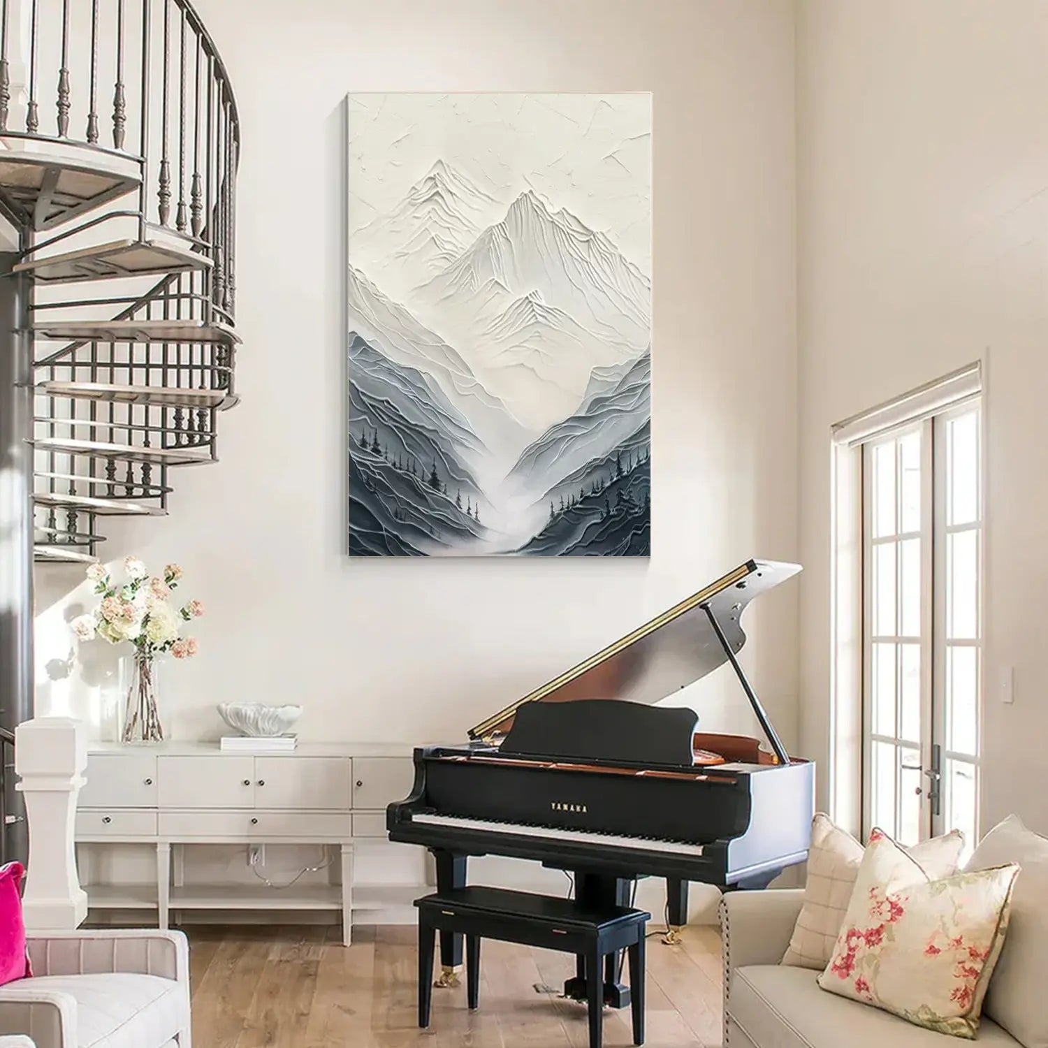 Mountain Textured Canvas Art