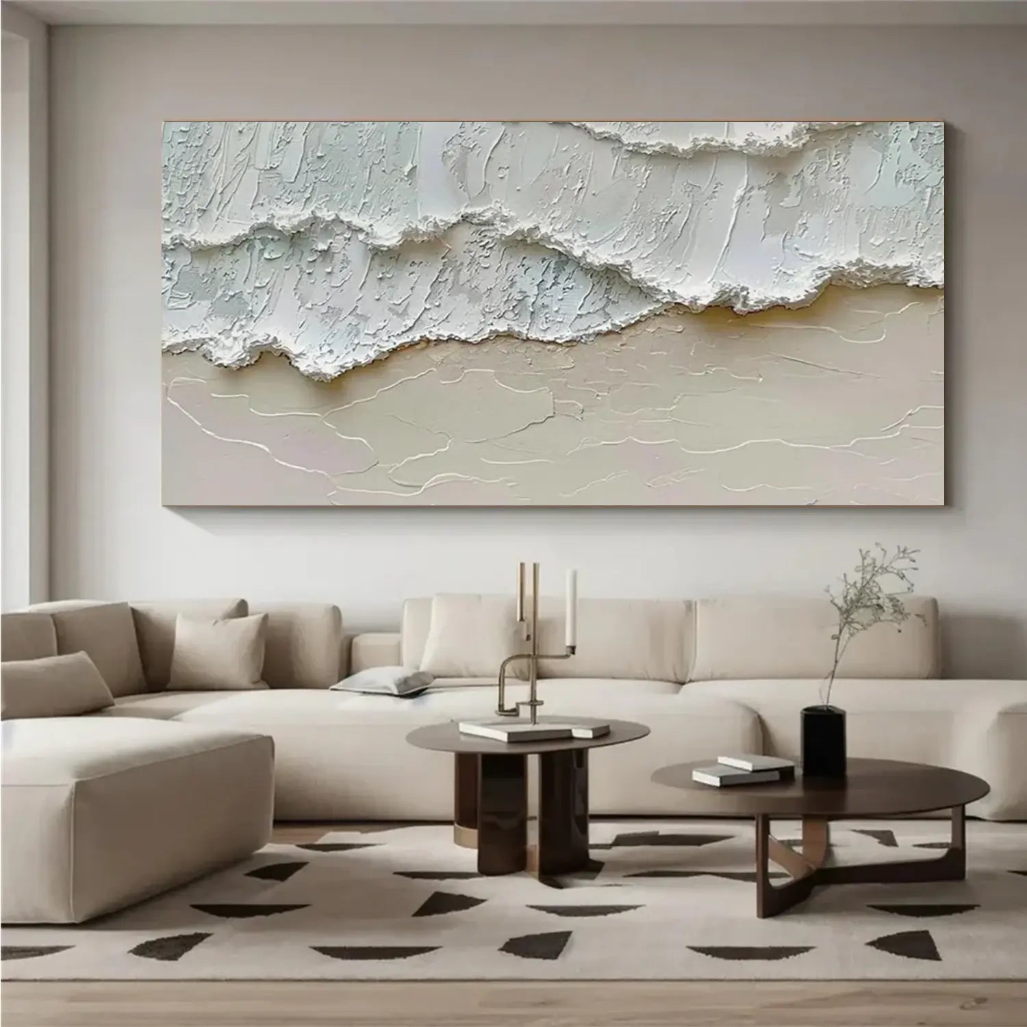Ocean Abstract Textured Wall Art #OP038