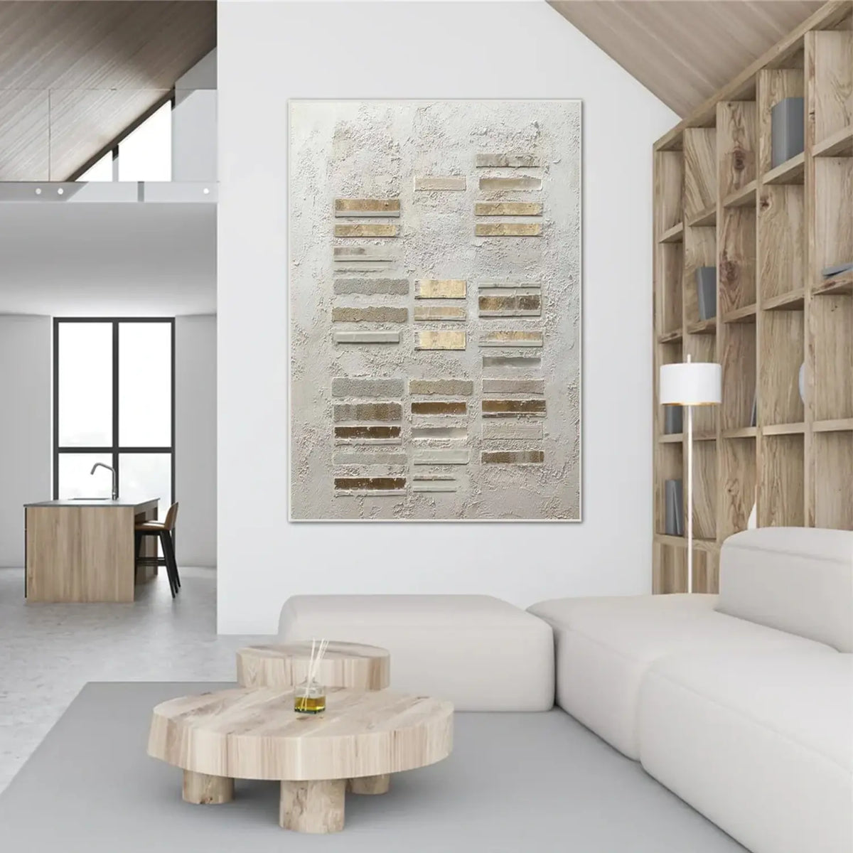 Wabi Sabi Textured Canvas Art #WS046