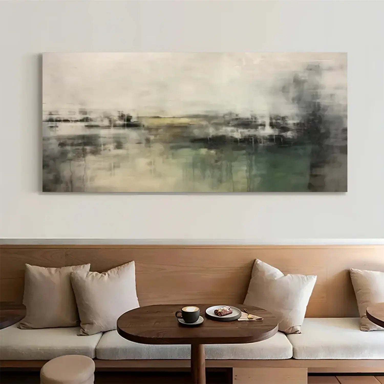 Green Abstract Canvas Wall art