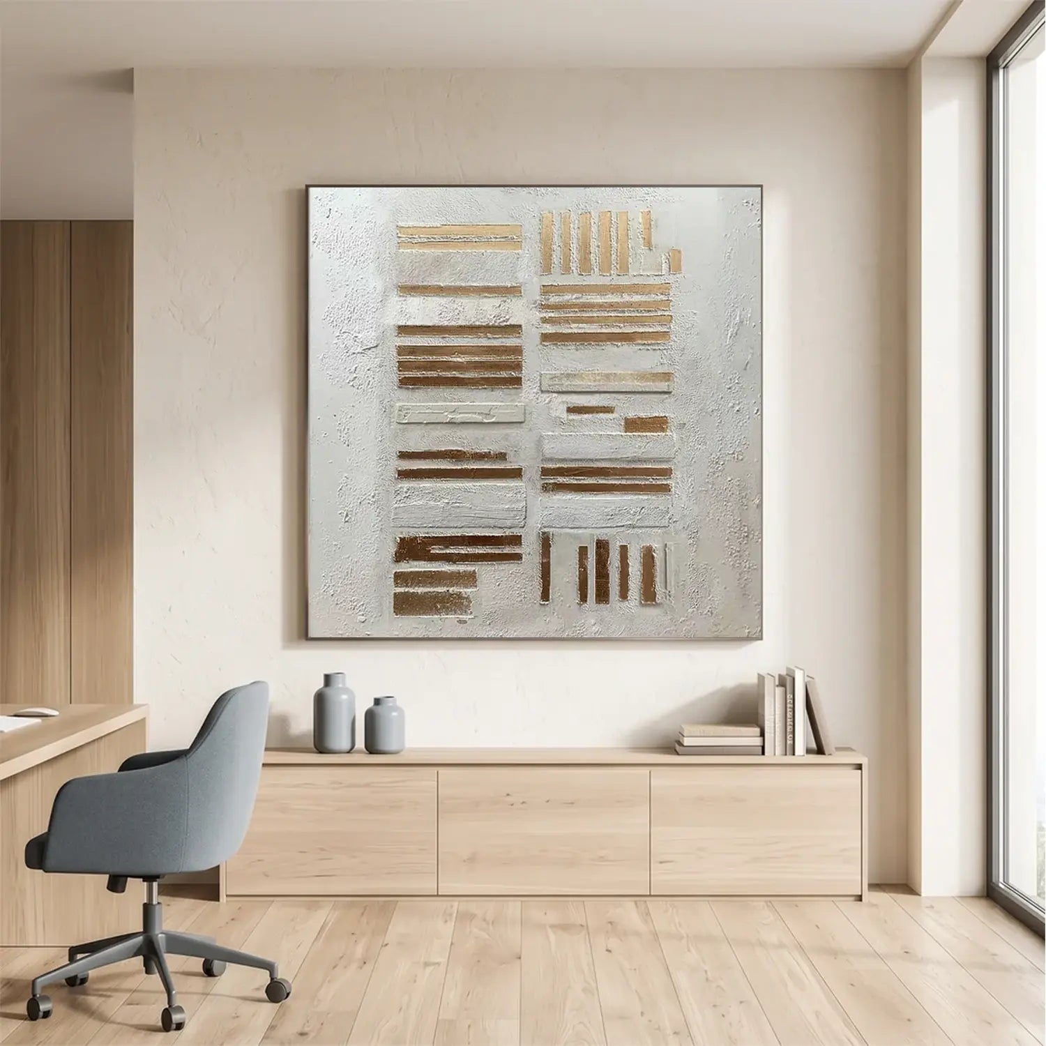 Wabi Sabi Textured Canvas Art #WS050