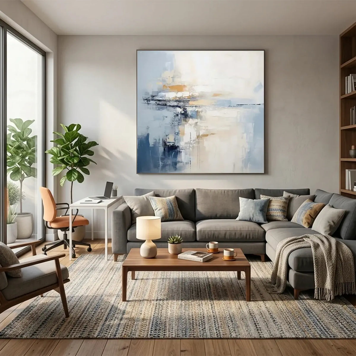 Abstract Painting Canvas #AW007