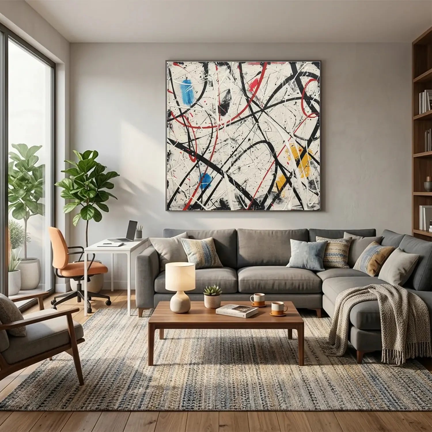 Colorful Pollock Art #PL007