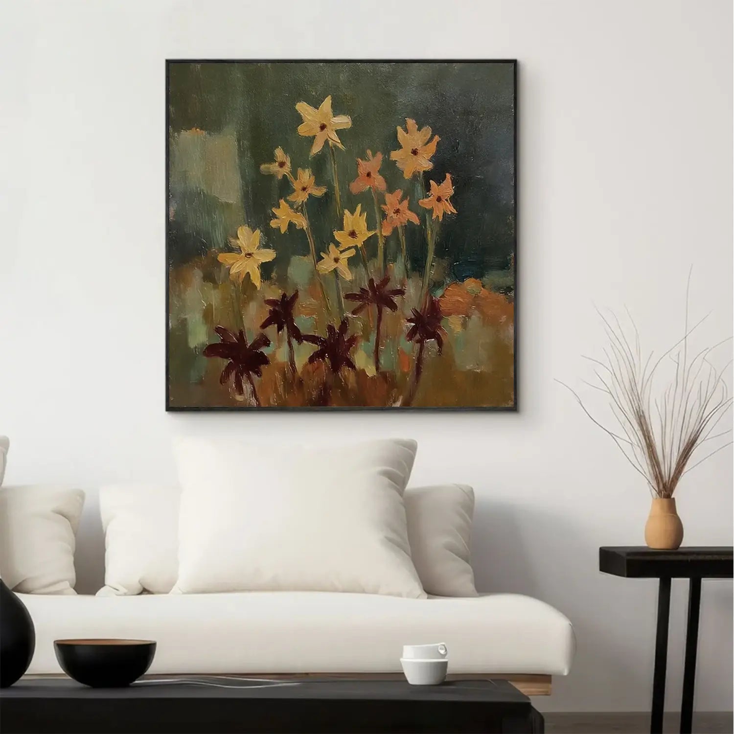Abstract Flower Canvas Art #FT045