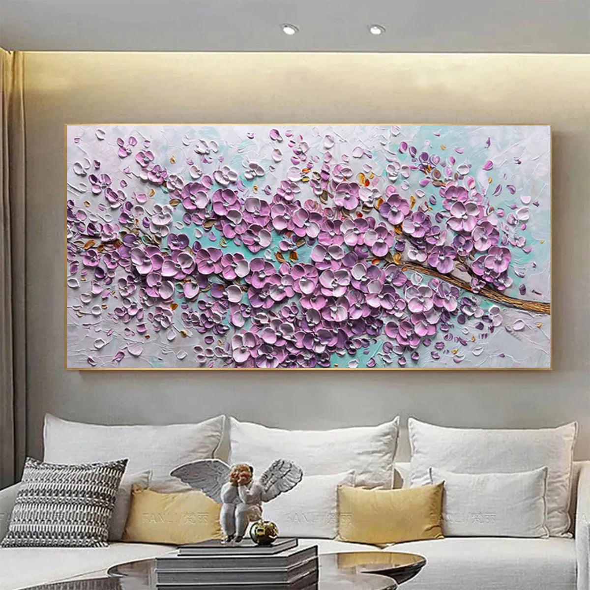 Abstract Flower And Tree Canvas Art #FT061