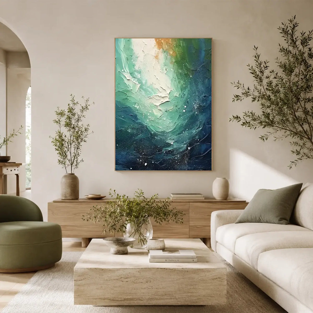 Ocean Abstract Textured Wall Art #OS053