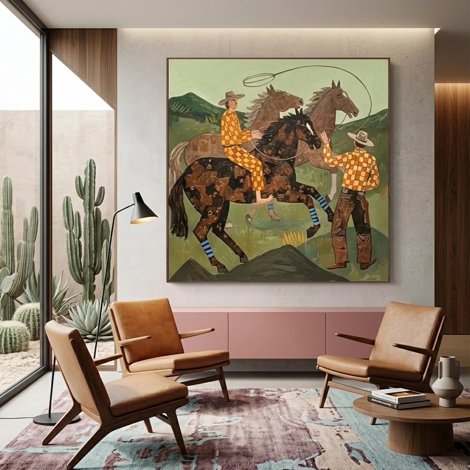 Vintage Americana Art | Lasso Dialogue