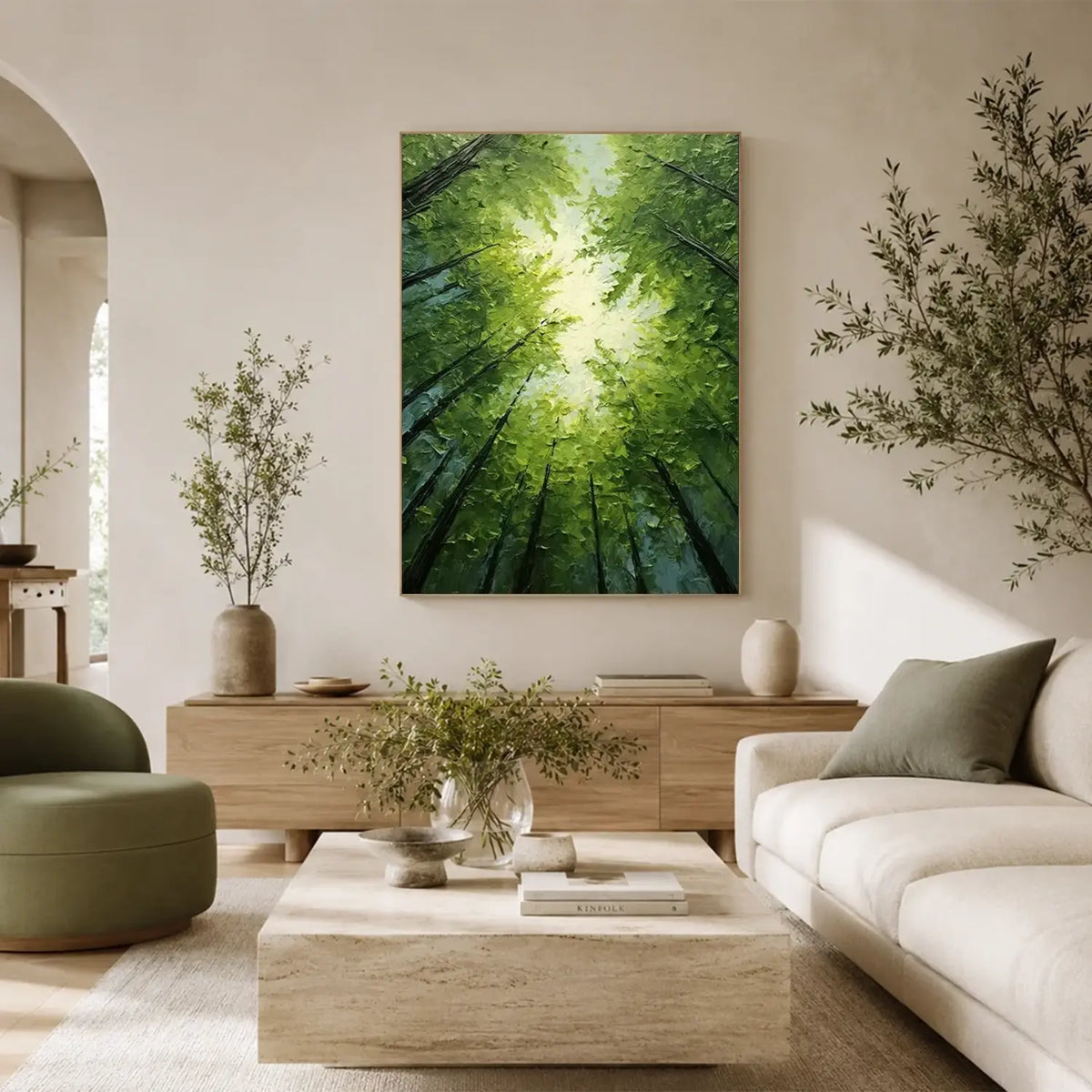 Tree Textured Painting Canvas #FT056