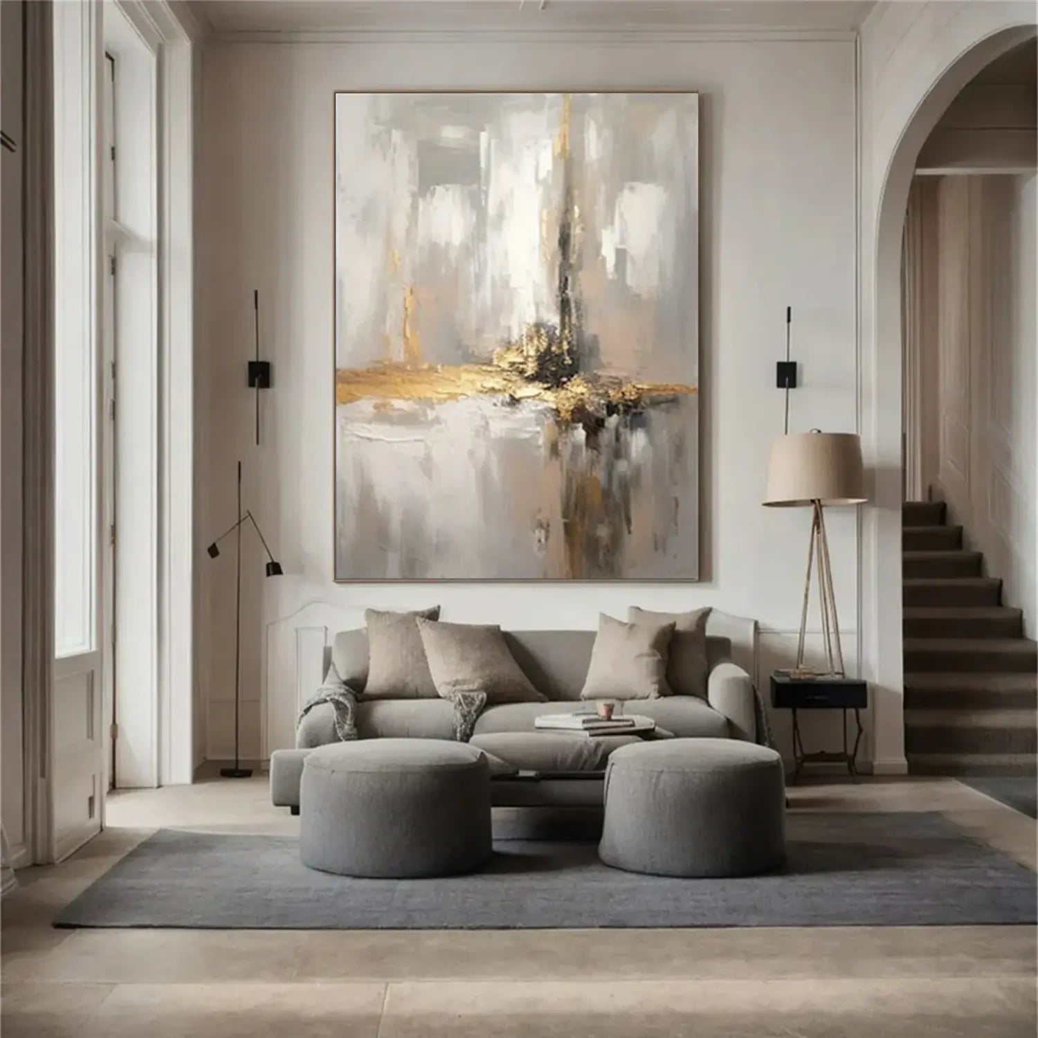 Abstract Painting Canvas #AW014
