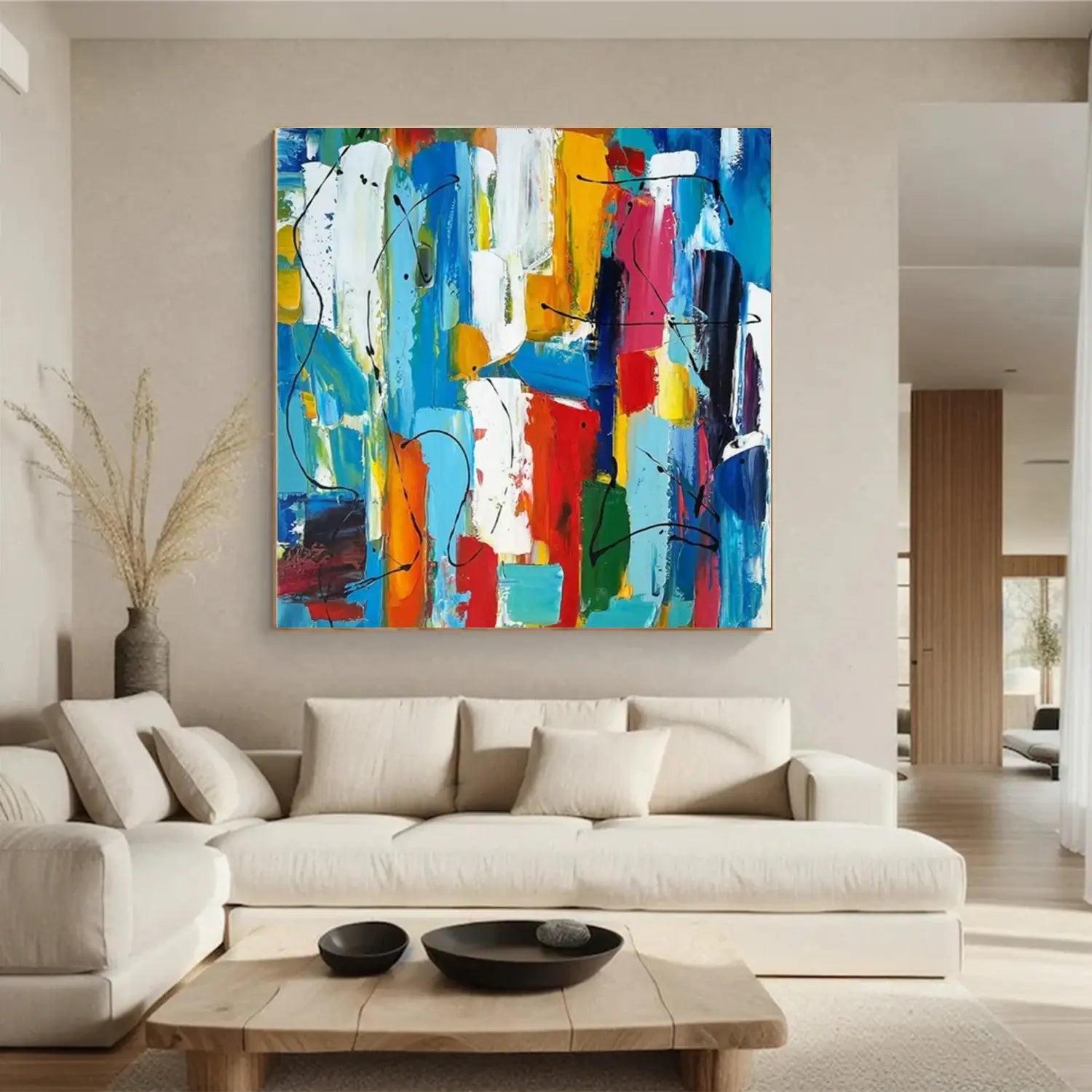 Colorful Pollock Art #PL006