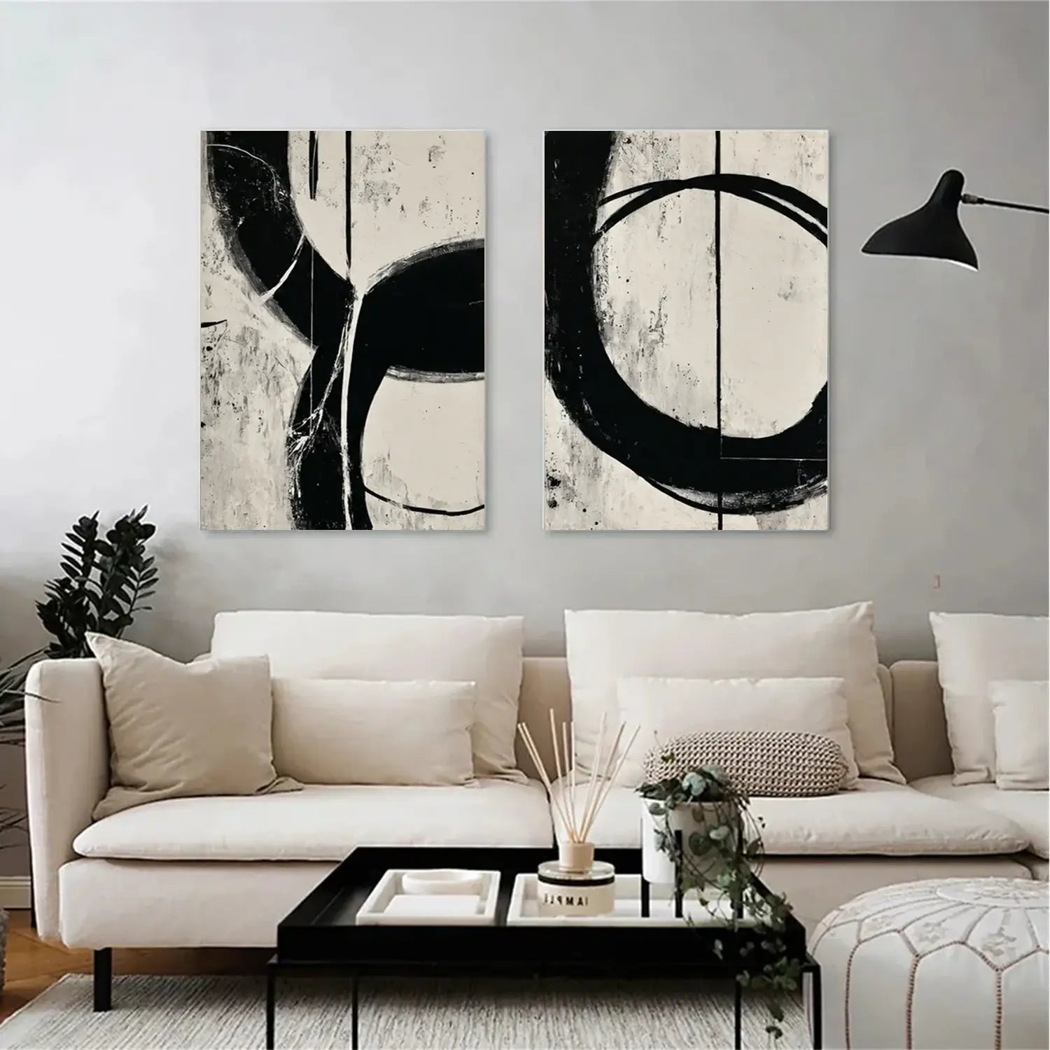 Wabi Sabi Canvas Art Set of 2 #WS019