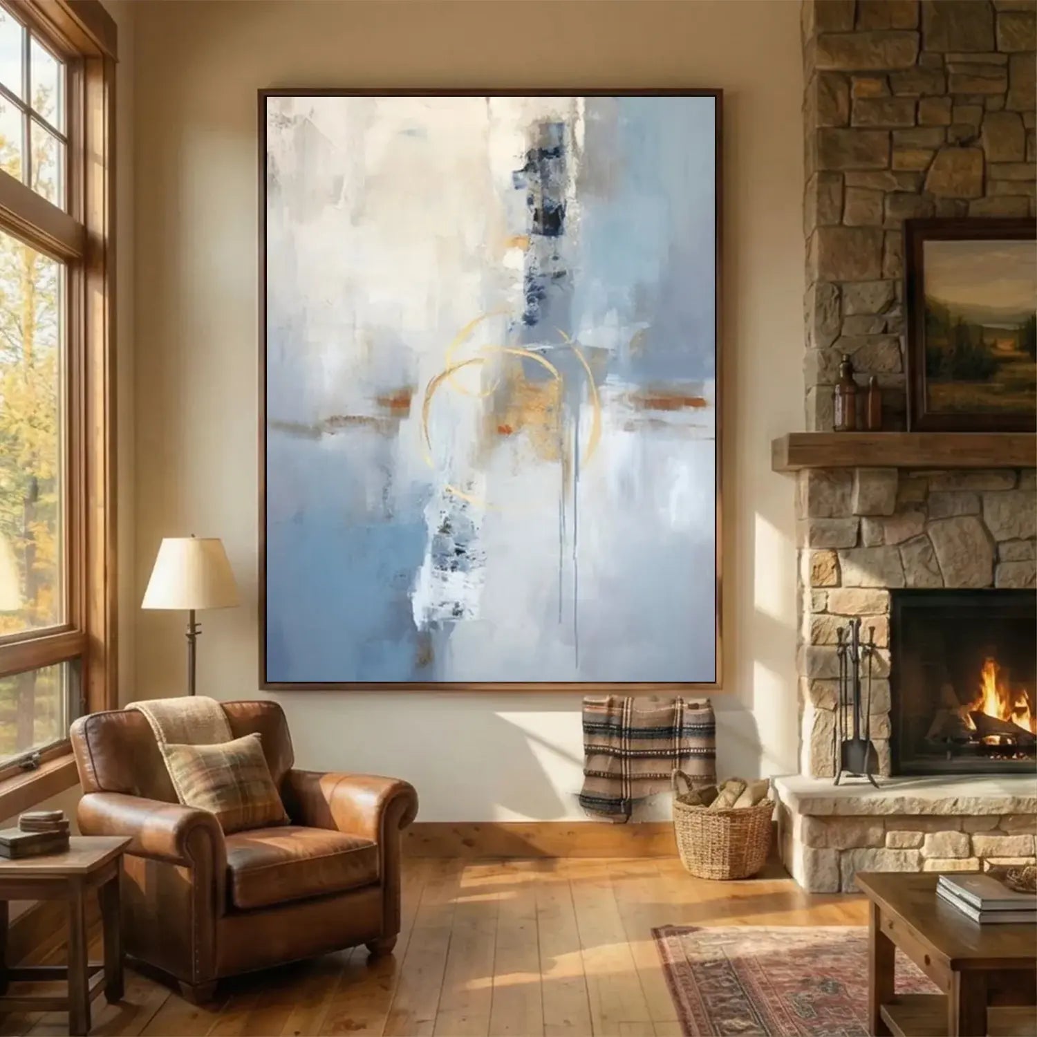 Abstract Painting Canvas #AW006