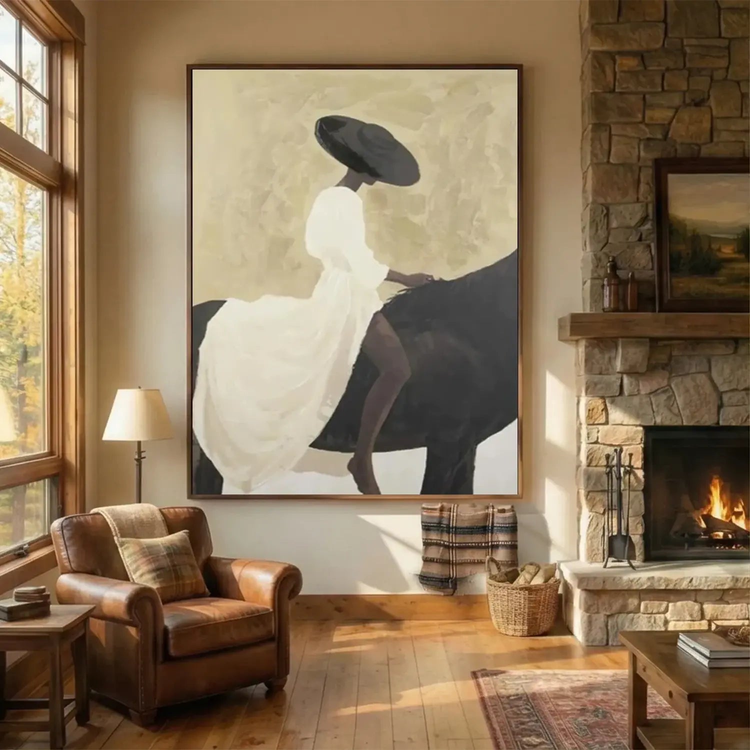 Abstract Portrait Canvas Art #AW156