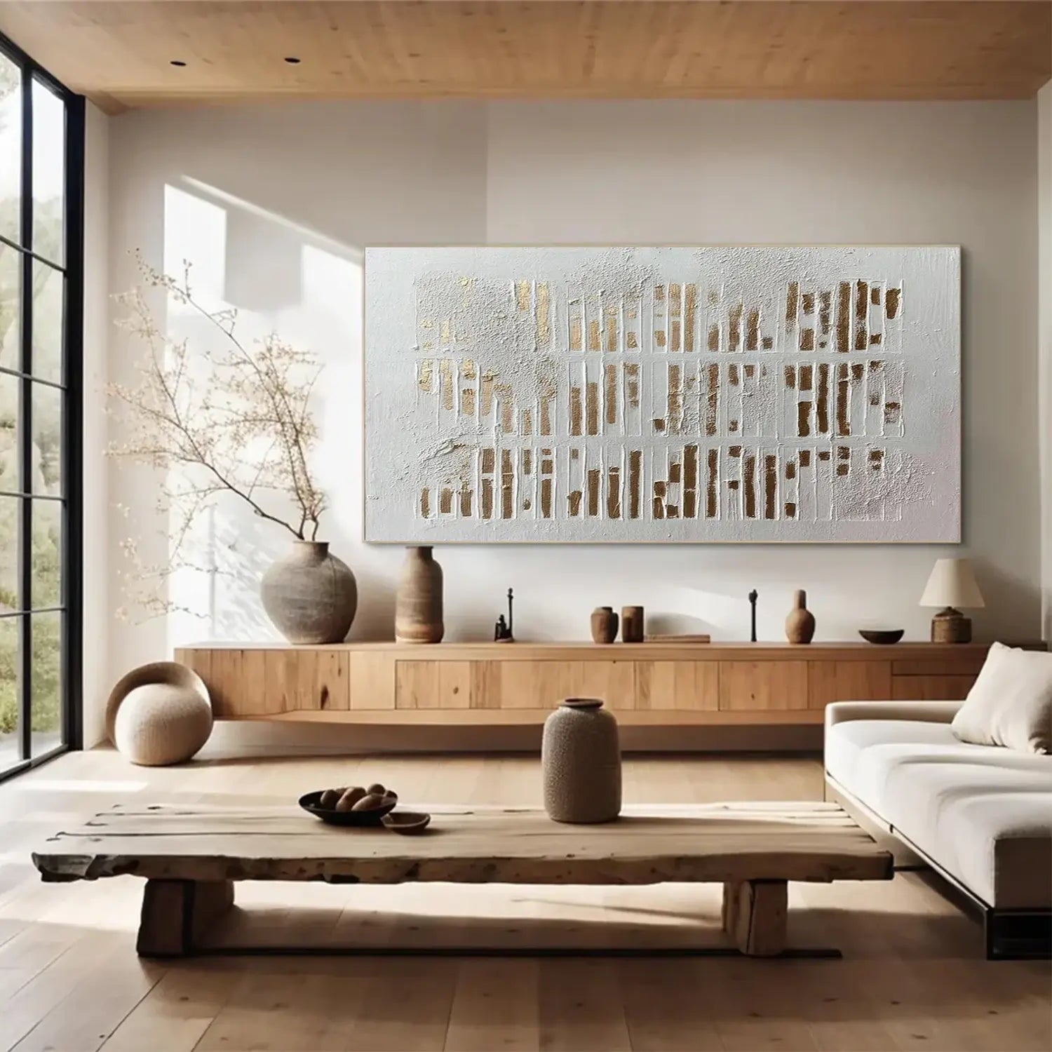 Wabi Sabi Textured Canvas Art #WS052