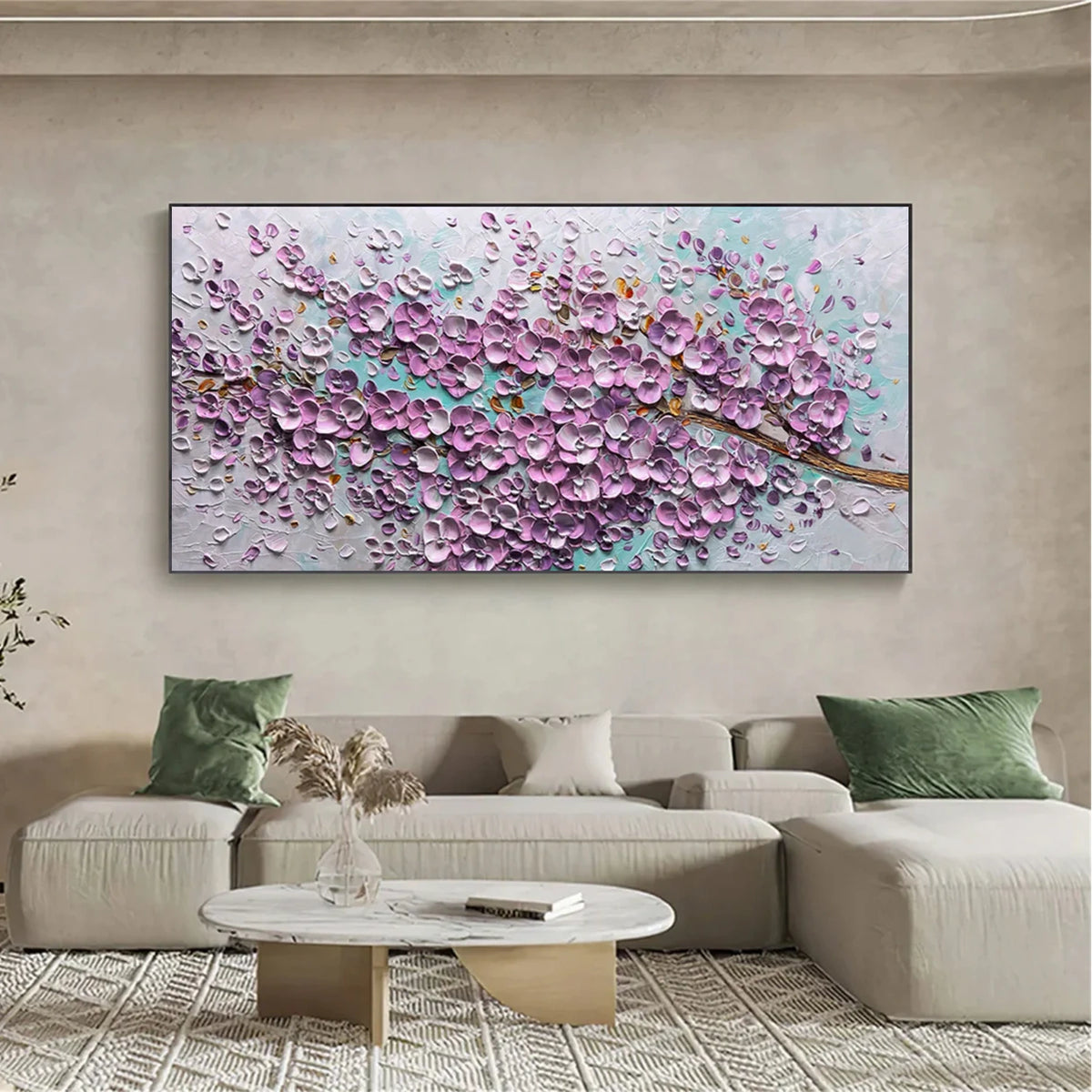Abstract Flower And Tree Canvas Art #FT061