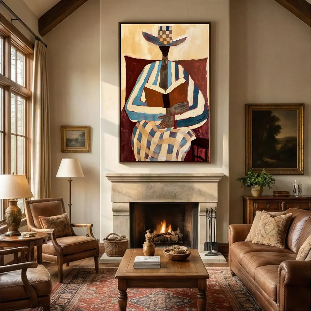 Vintage Americana Art Warm Solitude #VA086