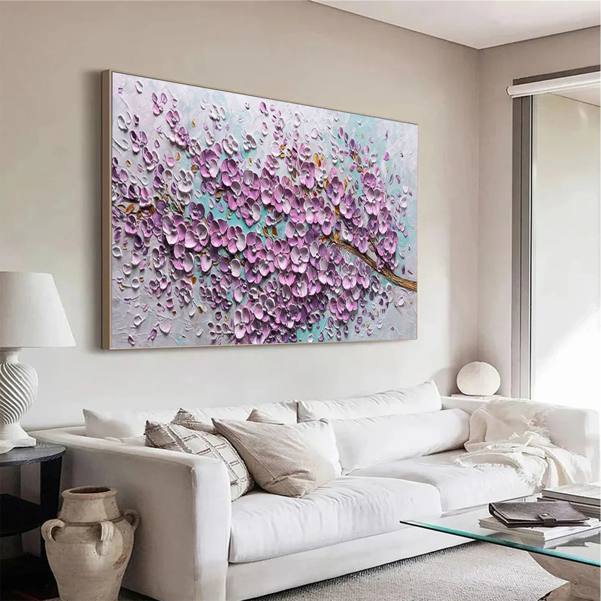 Abstract Flower And Tree Canvas Art #FT061