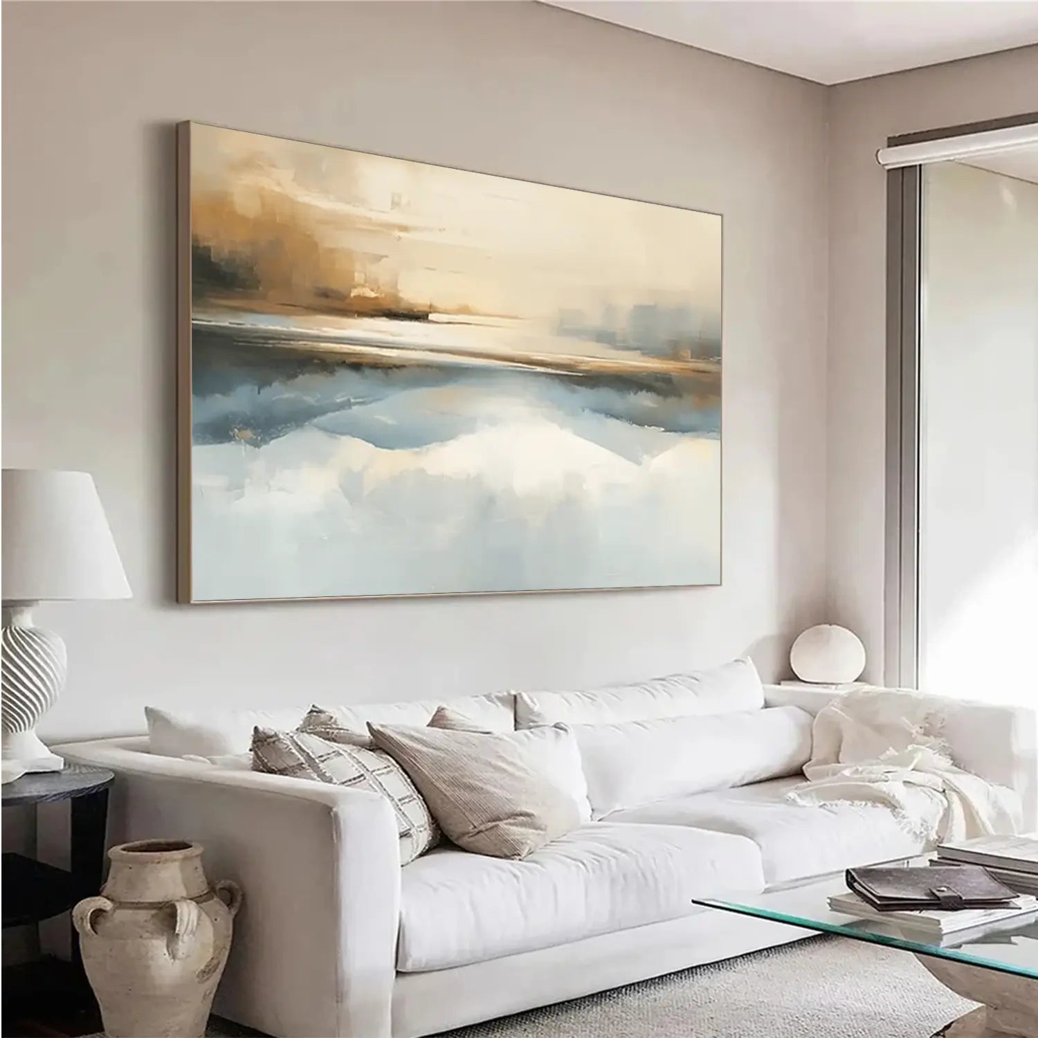 Abstract Mountain Canvas Art #MM019