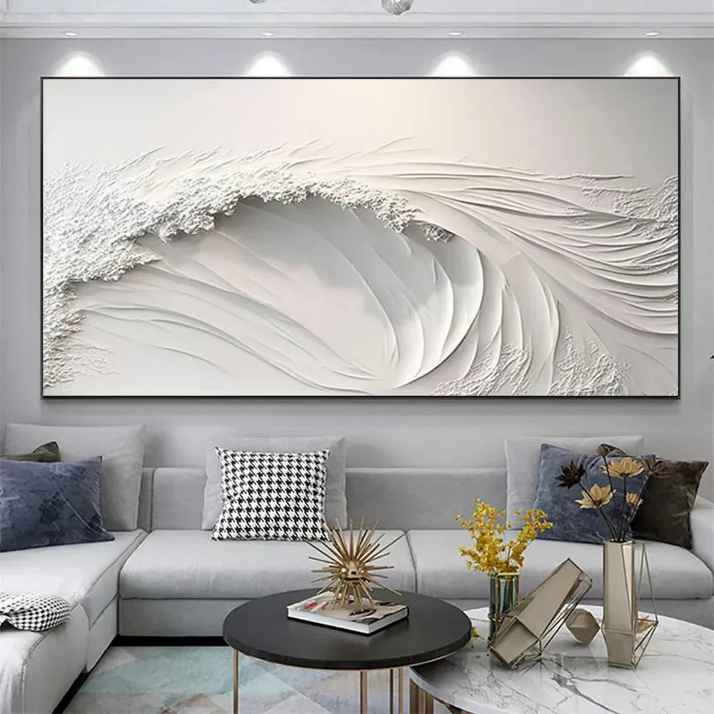 Ocean And Sky Textured Painting Canvas #OS035
