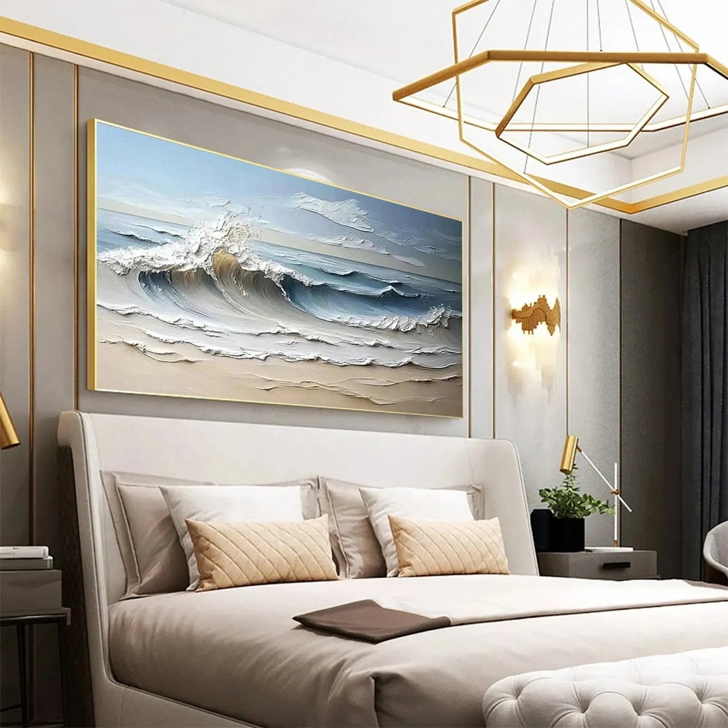 Ocean Textured Painting Canvas #OP021