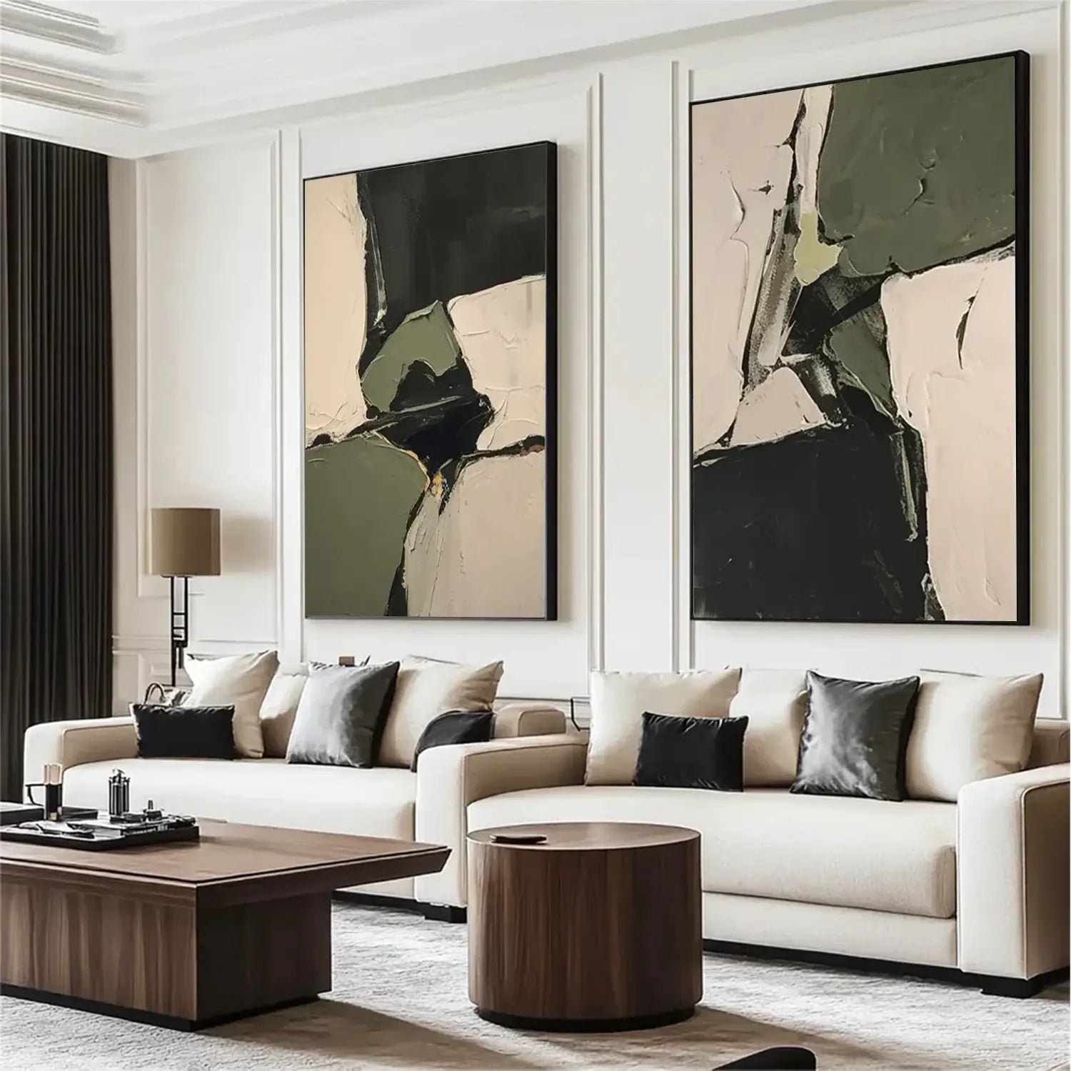 Abstract Textured Wall Art Set of 2