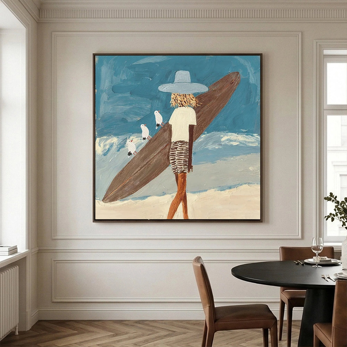 Abstract Portrait Canvas Art #AW193
