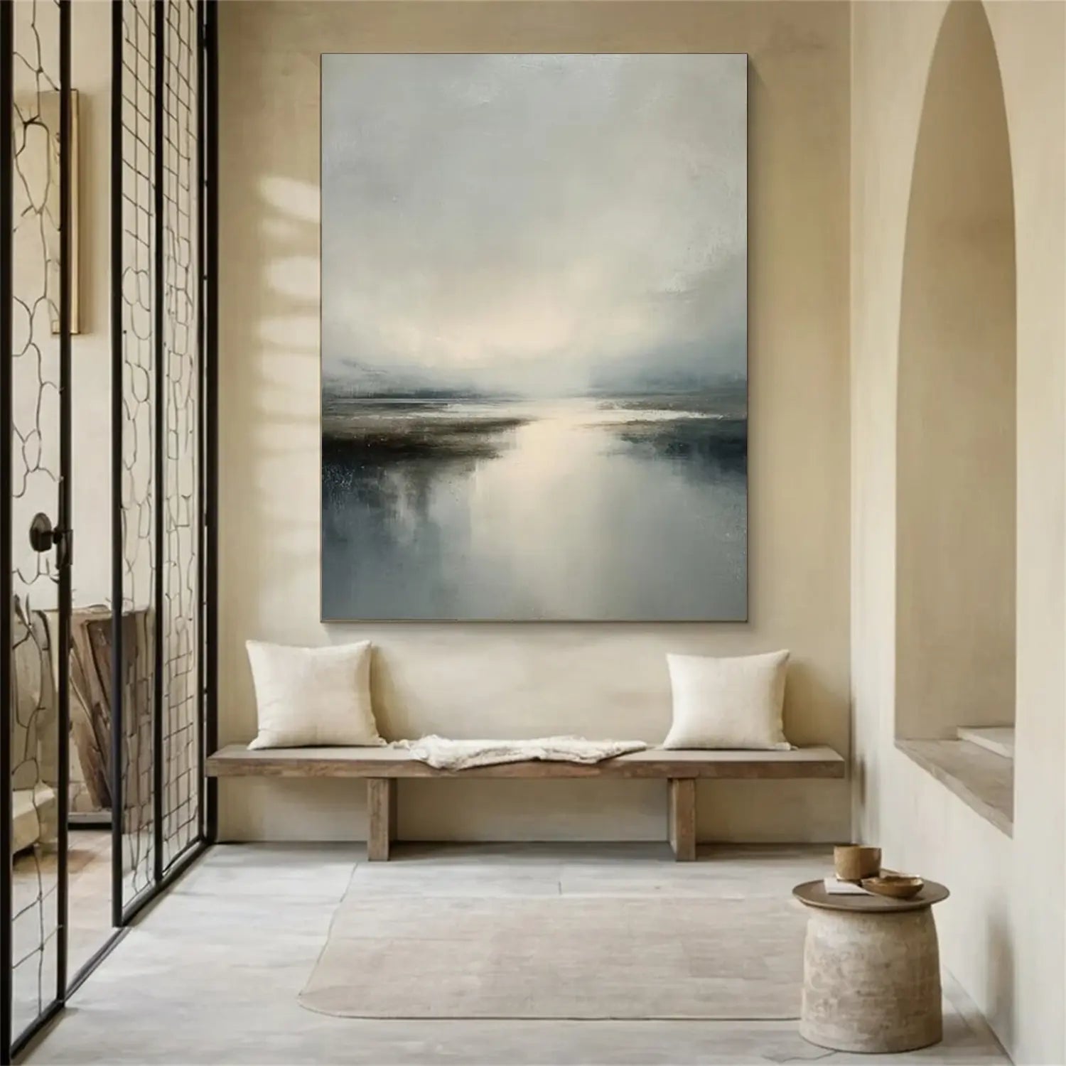 Ocean And Sky Abstract Wall Art #OS46