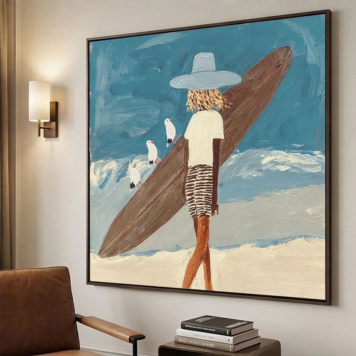 Abstract Portrait Canvas Art #AW193