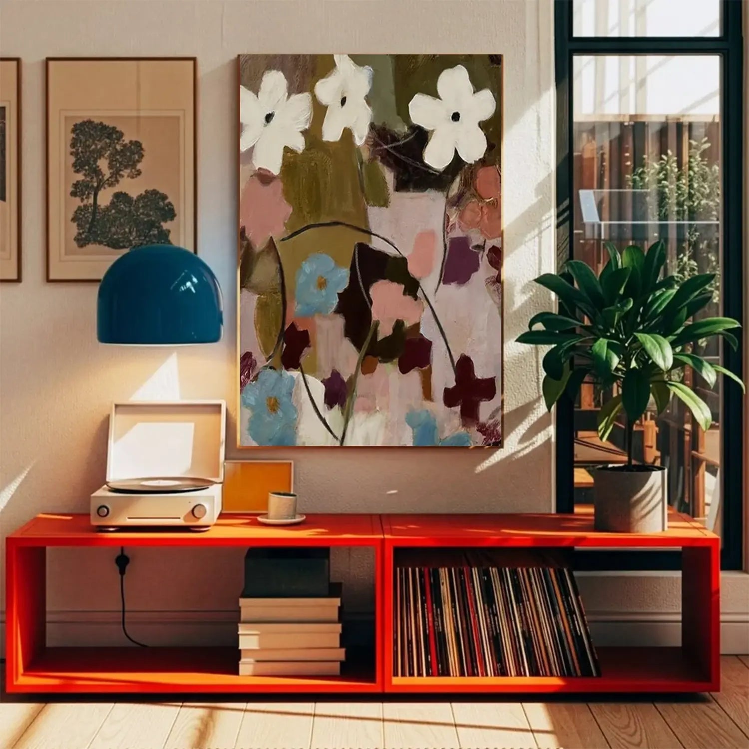Flower Abstract Wall Art #FT044