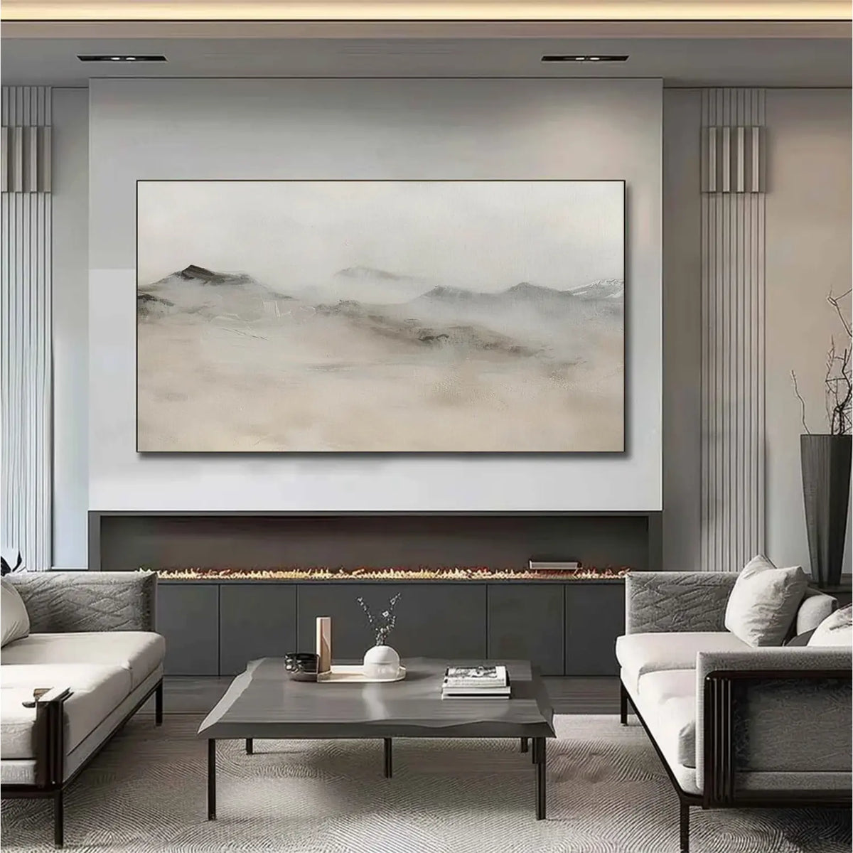Abstract Mountain Canvas Art #MM033