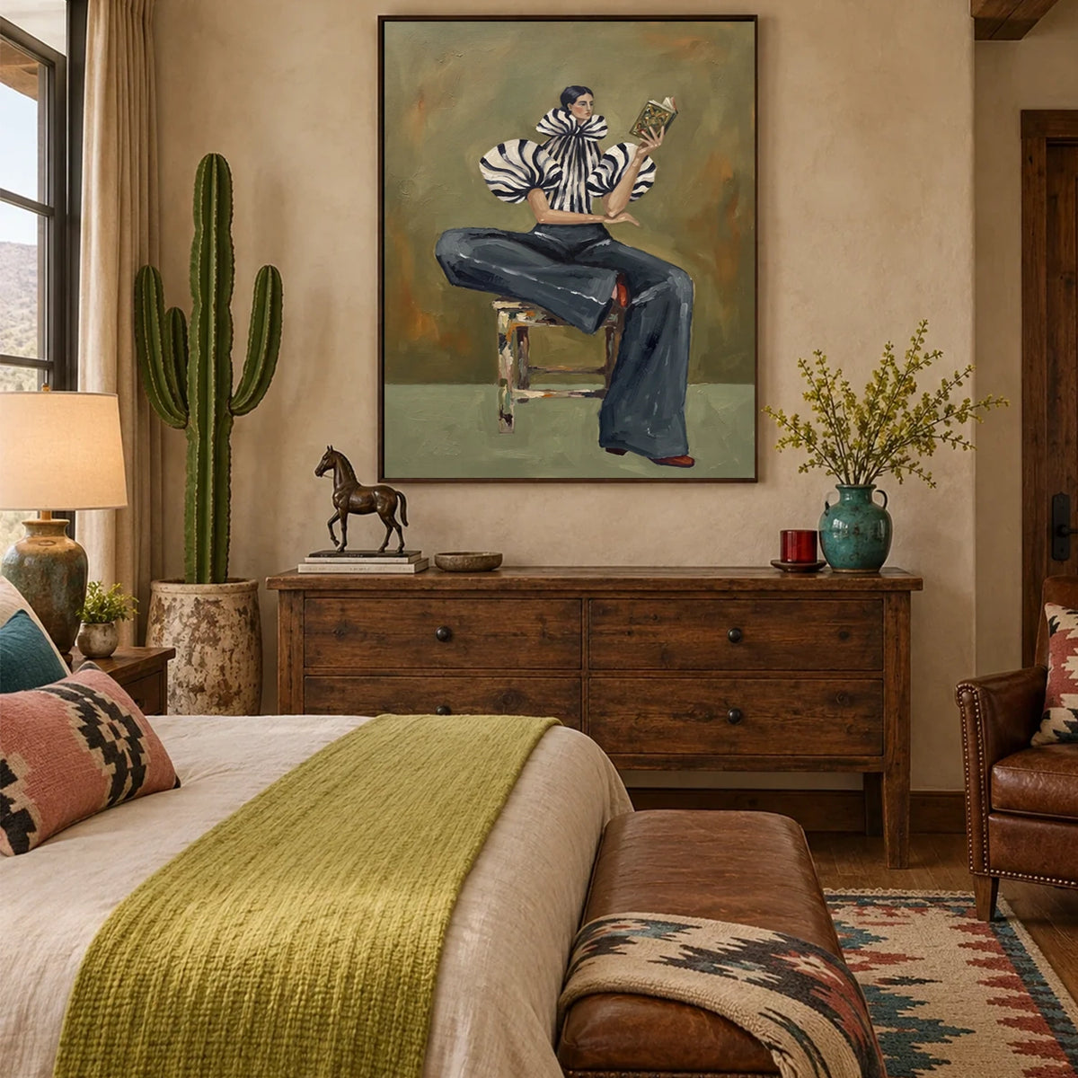 Vintage Americana Art Retro Woman #VA104