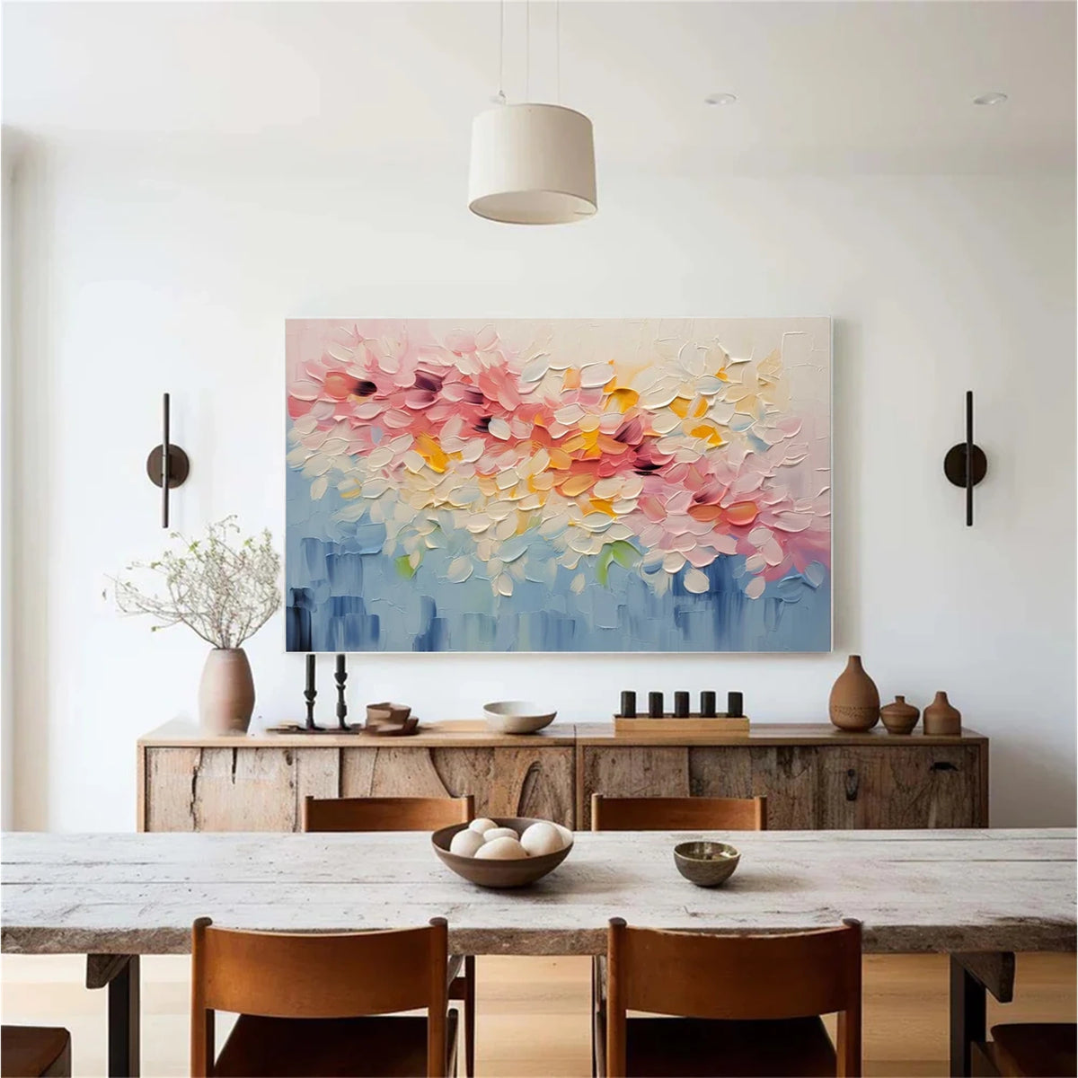 Abstract Flower And Tree Canvas Art #FT060