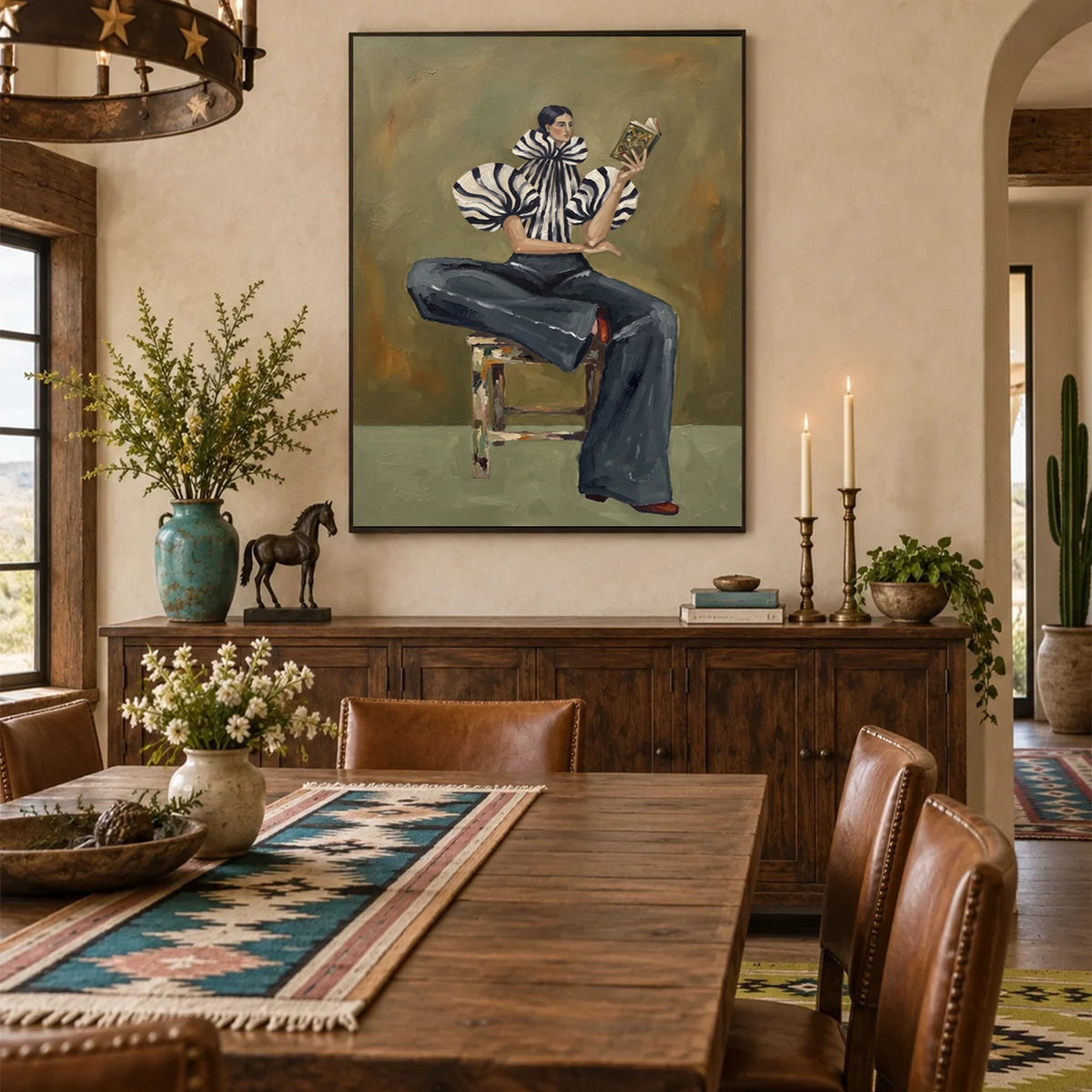 Vintage Americana Art Retro Woman #VA104