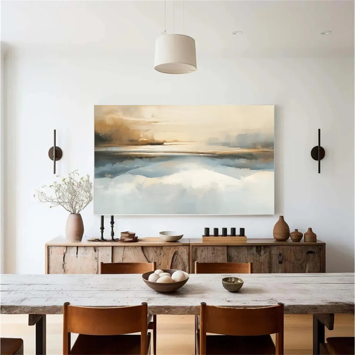 Abstract Mountain Canvas Art #MM019