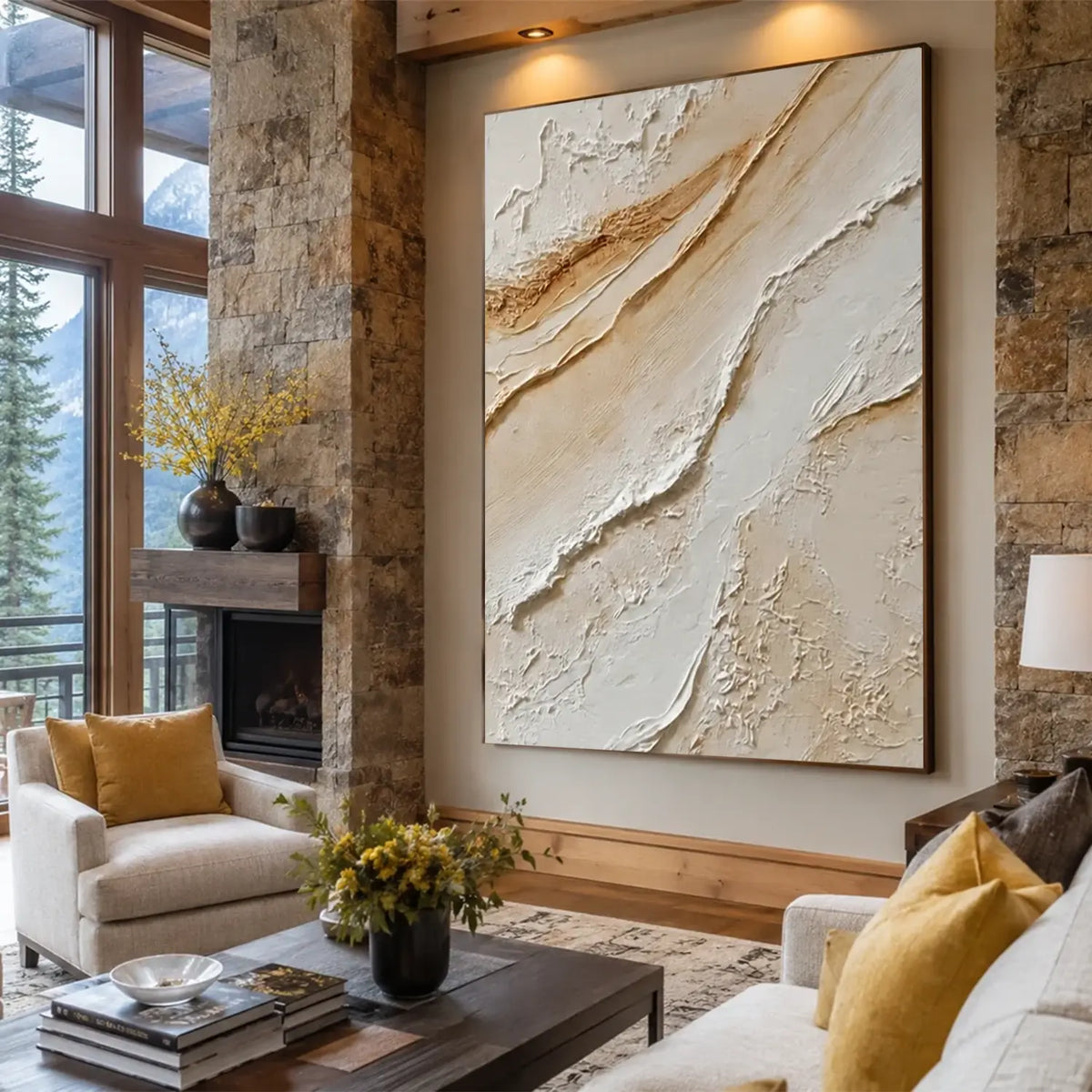 Minimalist Textured Canvas Art #MW007