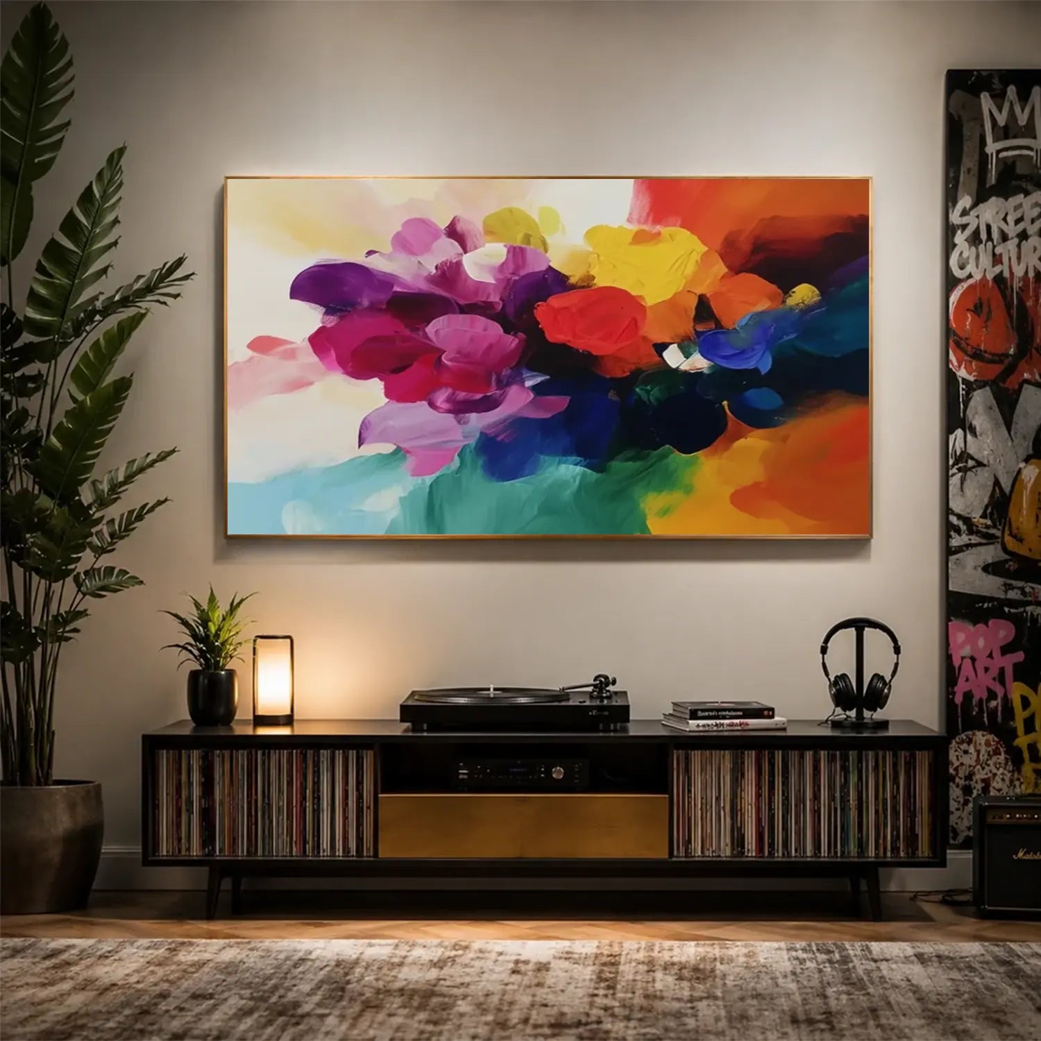 Abstract Canvas Wall Art #AW154
