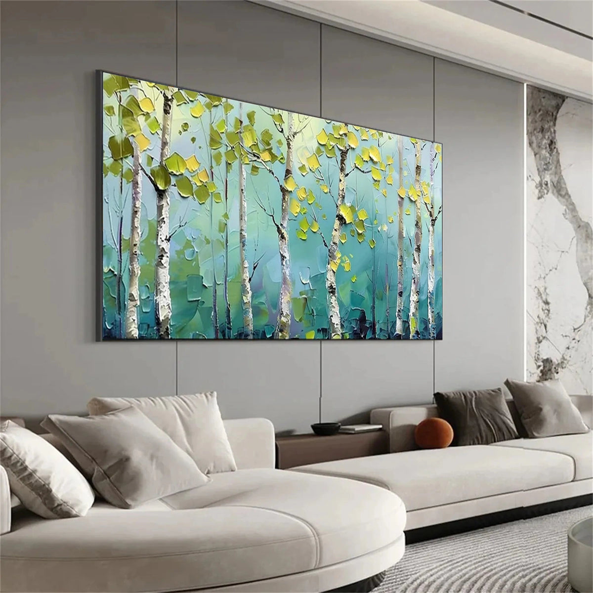 Abstract Flower And Tree Textured Canvas Art #FT067