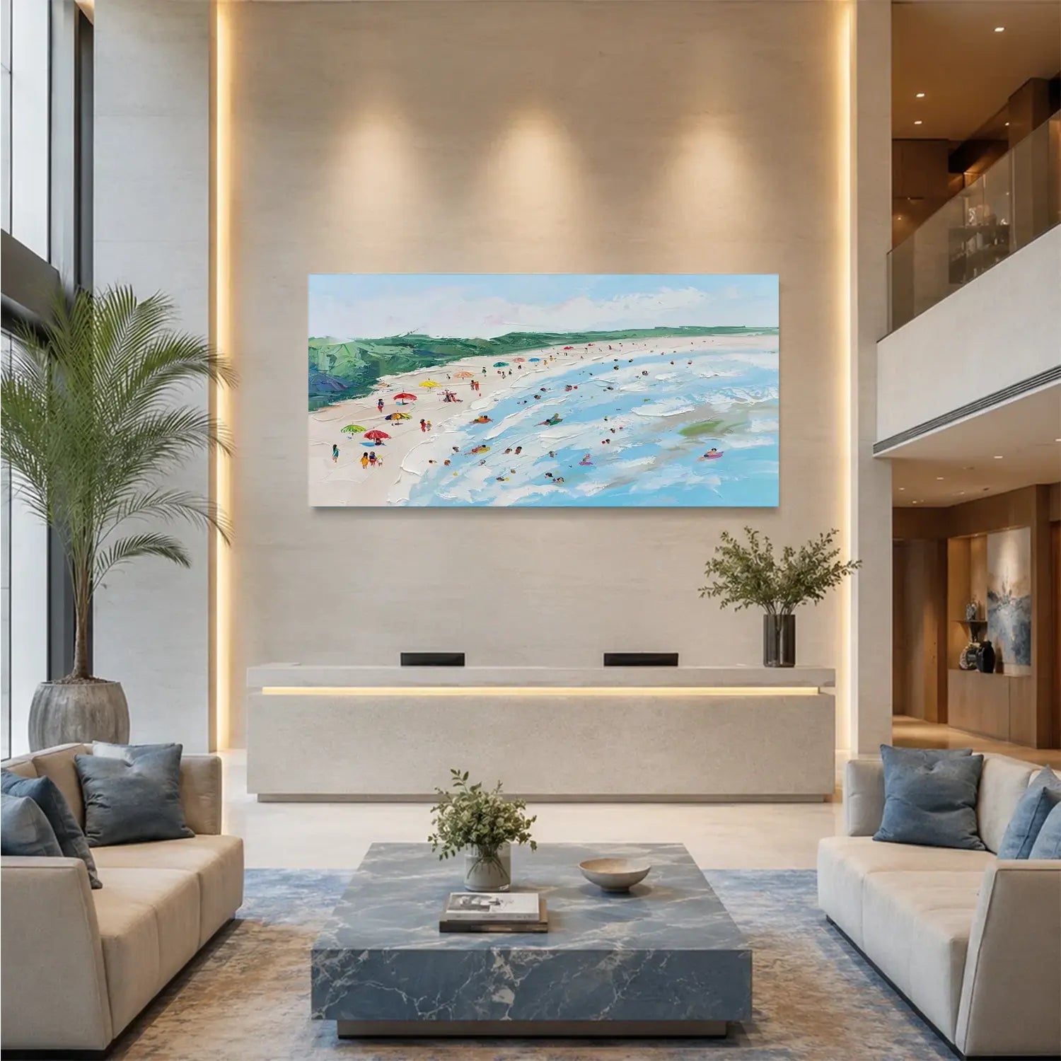 Swimming Sports Textured Wall Art #SC011