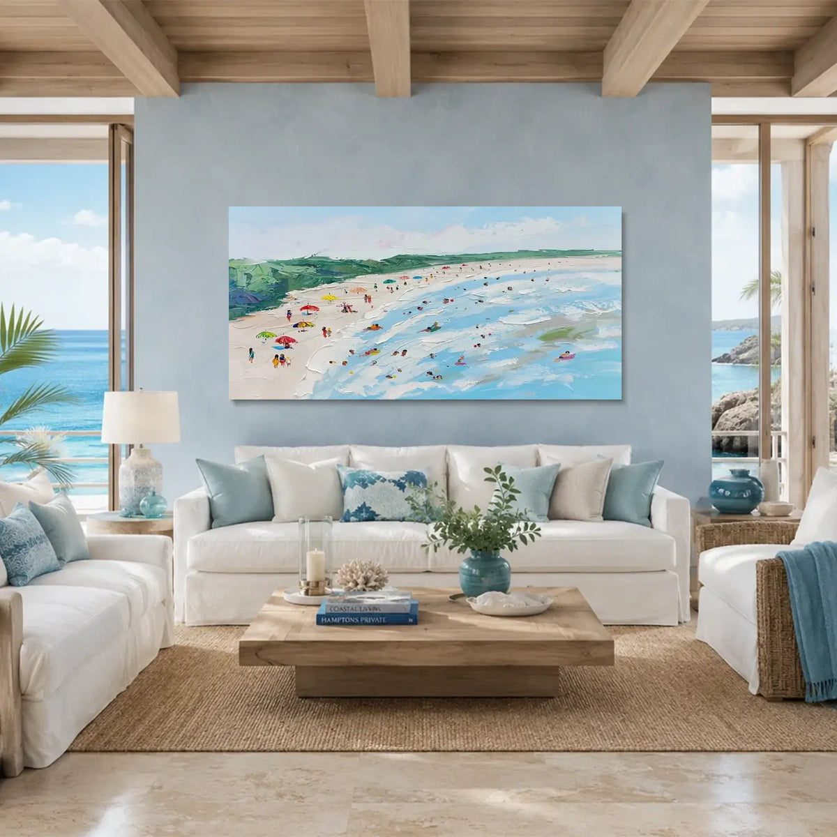 Swimming Sports Textured Wall Art #SC011