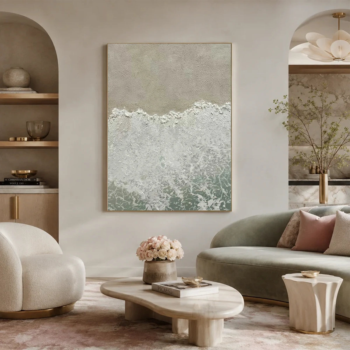 Ocean Textured Painting Canvas #OS061