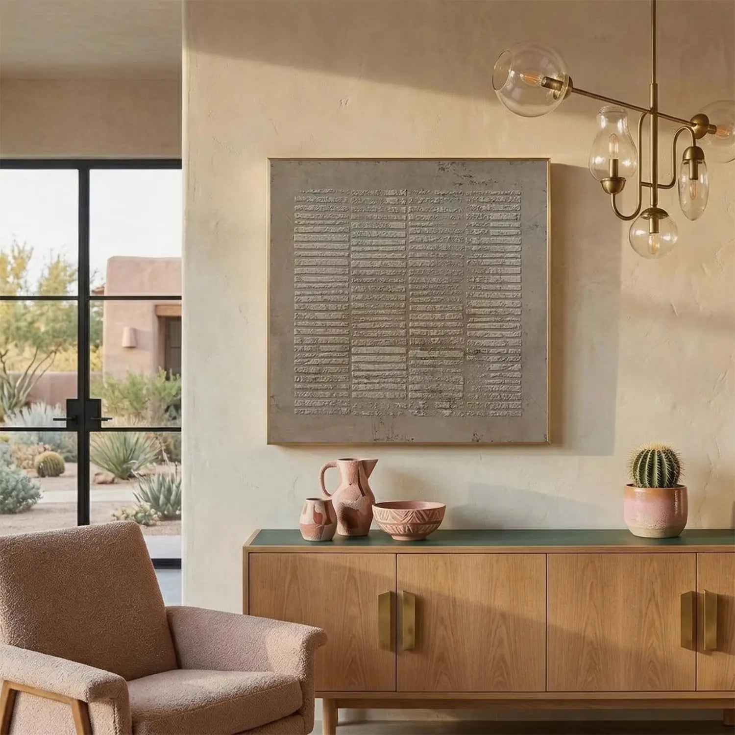 Brown Wabi Sabi Texture Canvas Art