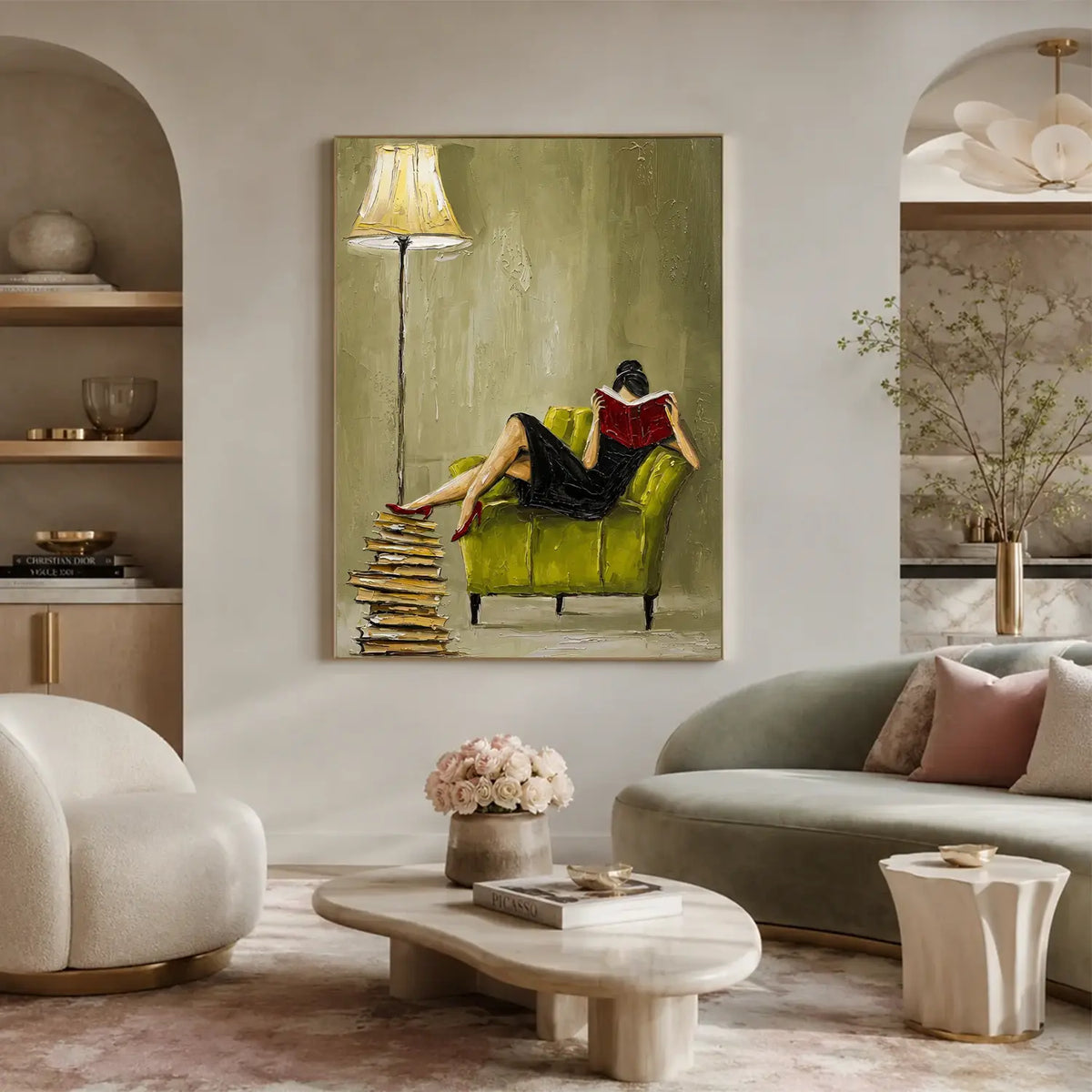 Vintage Americana Art Reading Nook #VA095